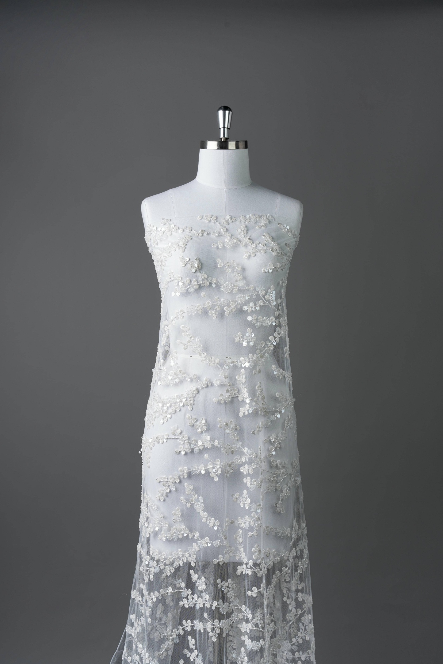 Sita Lace, sitalace, Lace Fabric, Feature Fabric, Tulle Fabric, Beaded Fabric, Sequined Fabric, Embroidery Fabric, Wedding Dress, Bridal Gown, Bridal Veil, Beads, Sequins, Feather Fabrics, Feather, 3D Flowers, Floral, Blossom Flowers, Flower Petal,