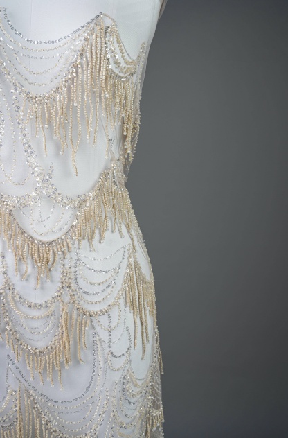 Sita Lace, sitalace, Lace Fabric, Feature Fabric, Tulle Fabric, Beaded Fabric, Sequined Fabric, Embroidery Fabric, Wedding Dress, Bridal Gown, Bridal Veil, Beads, Sequins, Feather Fabrics, Feather, 3D Flowers, Floral, Blossom Flowers, Flower Petal,