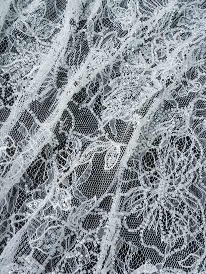 Sita Lace, sitalace, Lace Fabric, Feature Fabric, Tulle Fabric, Beaded Fabric, Sequined Fabric, Embroidery Fabric, Wedding Dress, Bridal Gown, Bridal Veil, Beads, Sequins, Feather Fabrics, Feather, 3D Flowers, Floral, Blossom Flowers, Flower Petal,