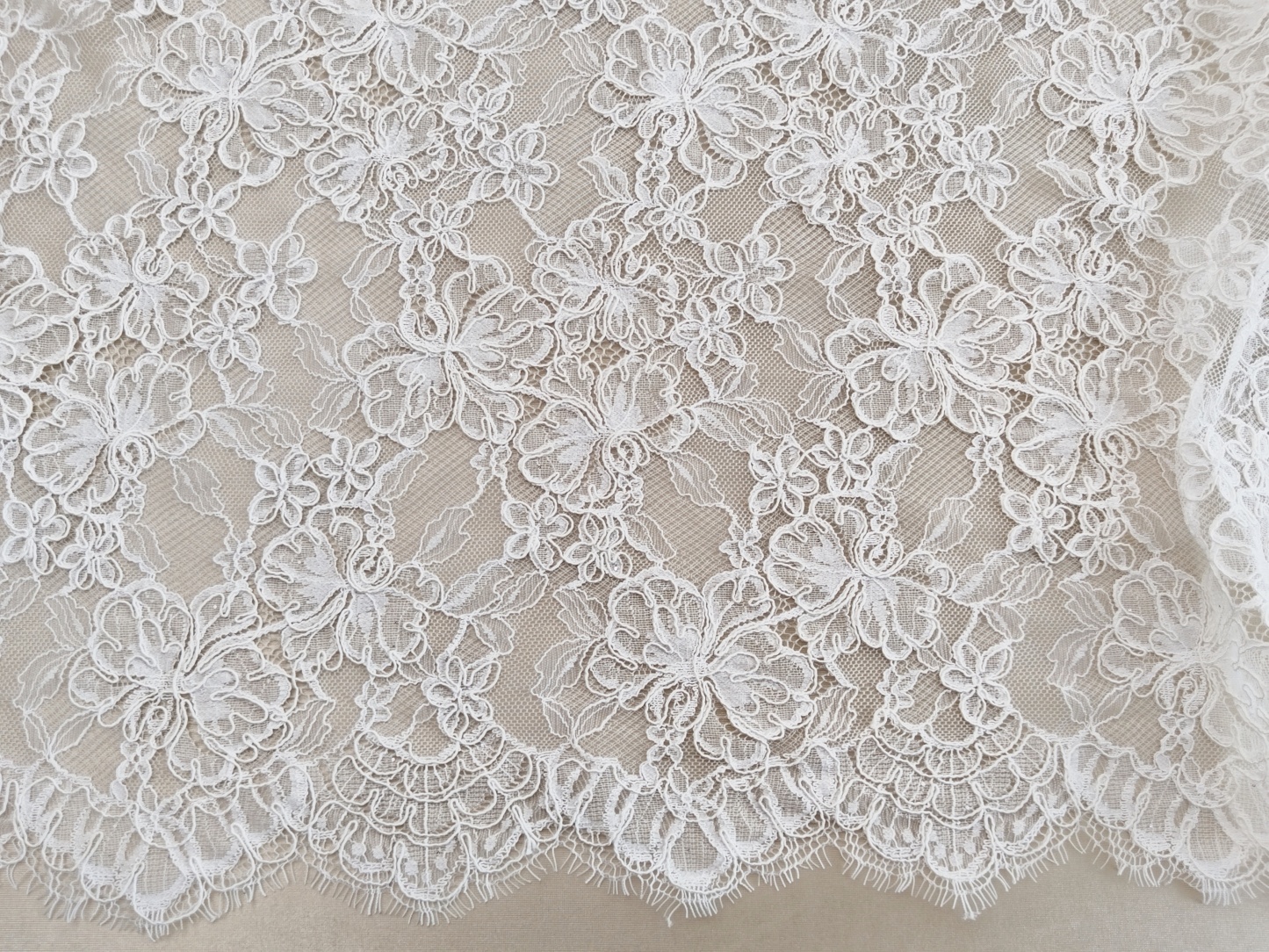 Chantilly Eyelash Lace Fabric, Bridal Wedding Dress lace for Veil, Dress, Costume