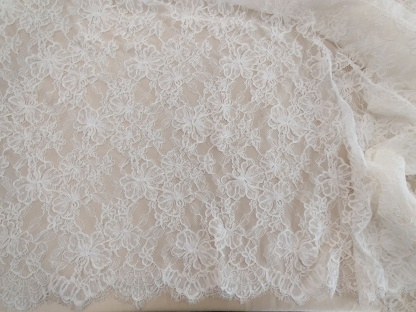 Chantilly Eyelash Lace Fabric, Bridal Wedding Dress lace for Veil, Dress, Costume