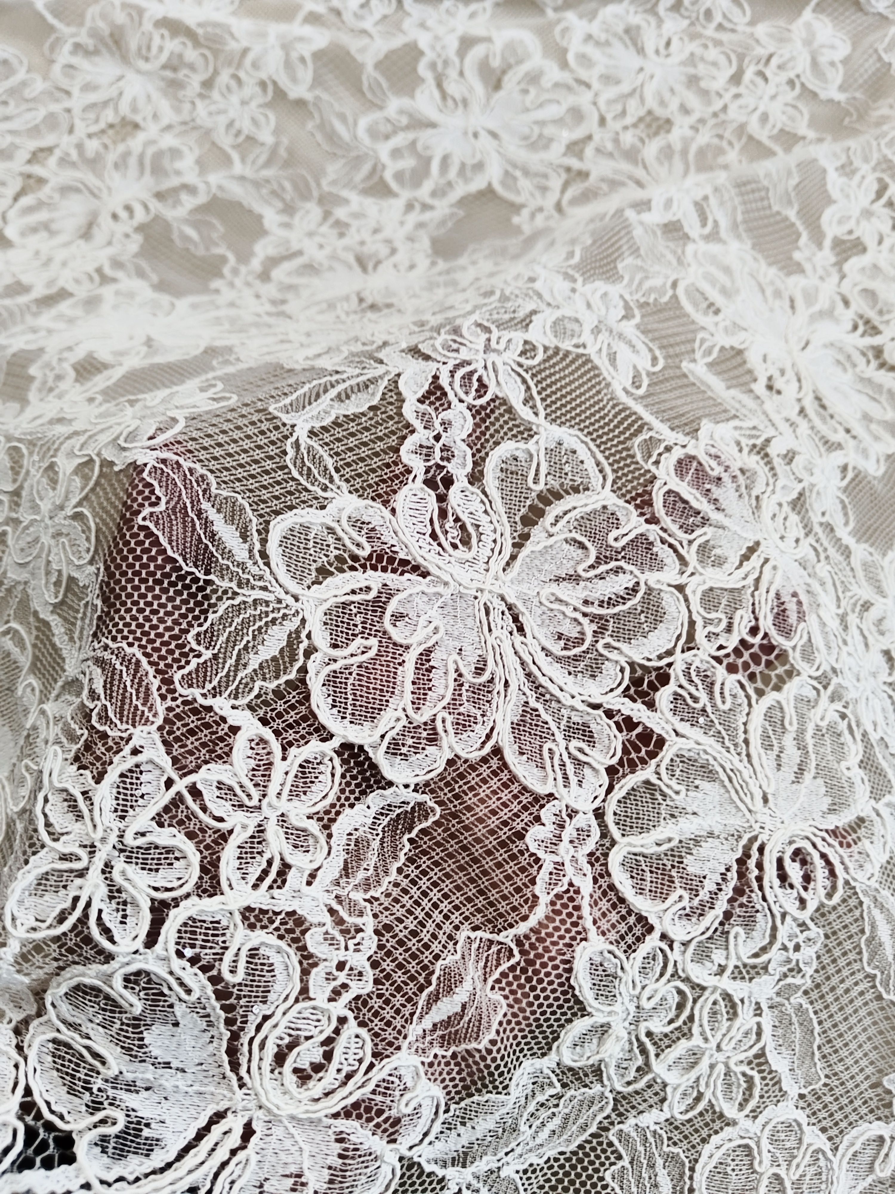 Chantilly Eyelash Lace Fabric, Bridal Wedding Dress lace for Veil, Dress, Costume