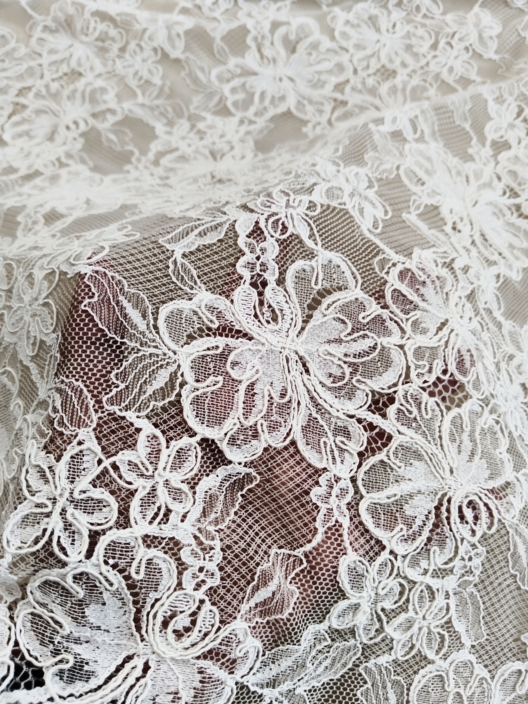 Chantilly Eyelash Lace Fabric, Bridal Wedding Dress lace for Veil, Dress, Costume