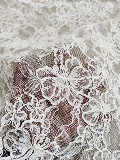 Chantilly Eyelash Lace Fabric, Bridal Wedding Dress lace for Veil, Dress, Costume