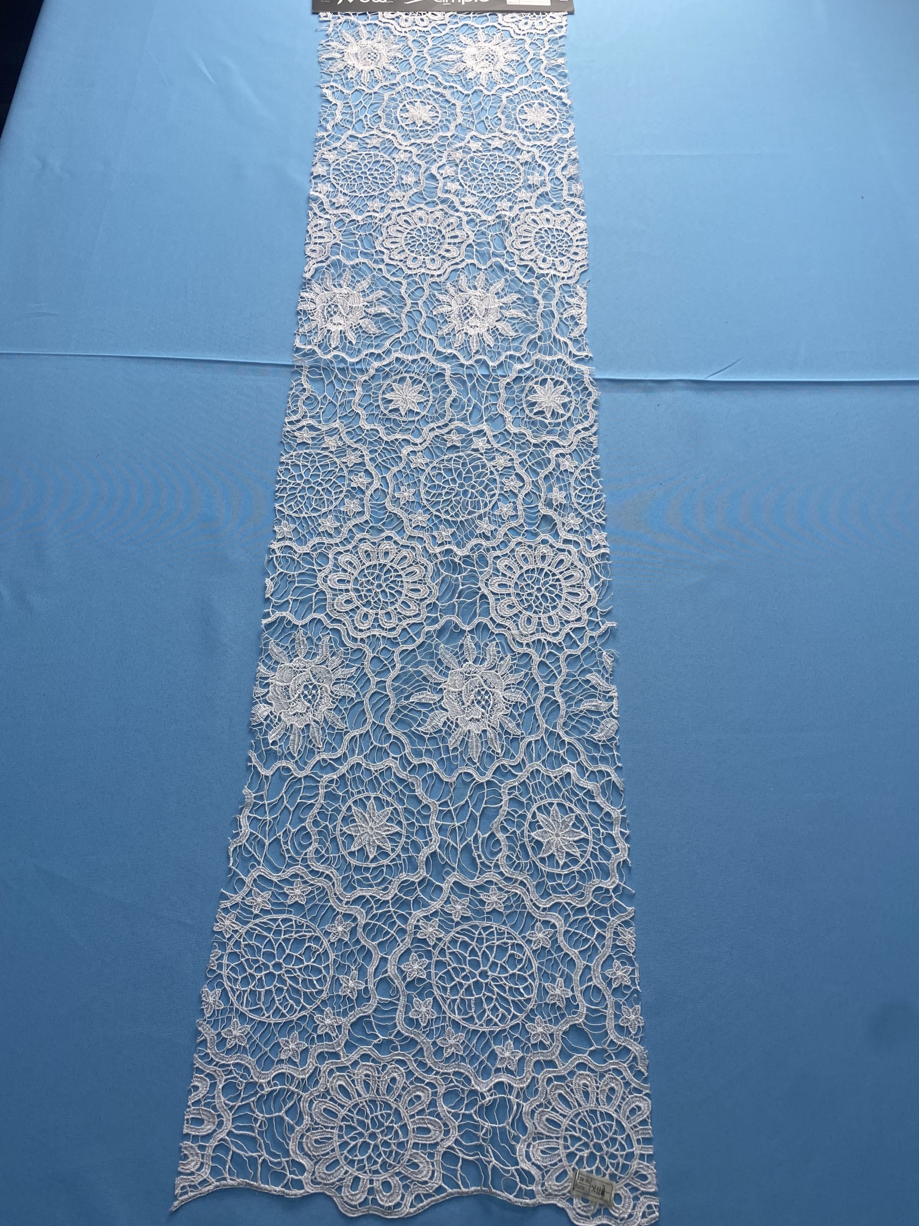 Dreamy Ivory Fabric! Showcases Delicate Embroidery Patterns, Ideal for Wedding Dresses/Evening Wear. High-Quality Craftsmanship—Shop This Exquisite Embroidered Material Now!