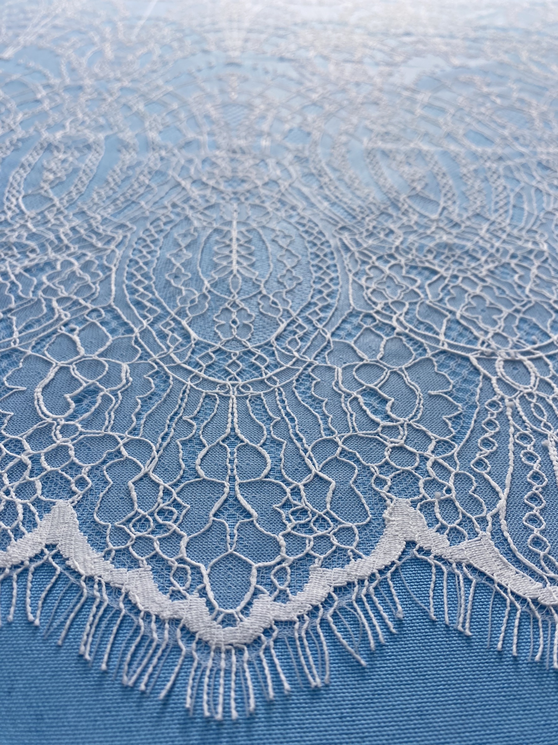 French Eyelash Lace with Embroidery – Stylish High-End Fabric, 300CM Length x 150CM Width for Wedding Dresses, Fashion Garments & Decor Projects