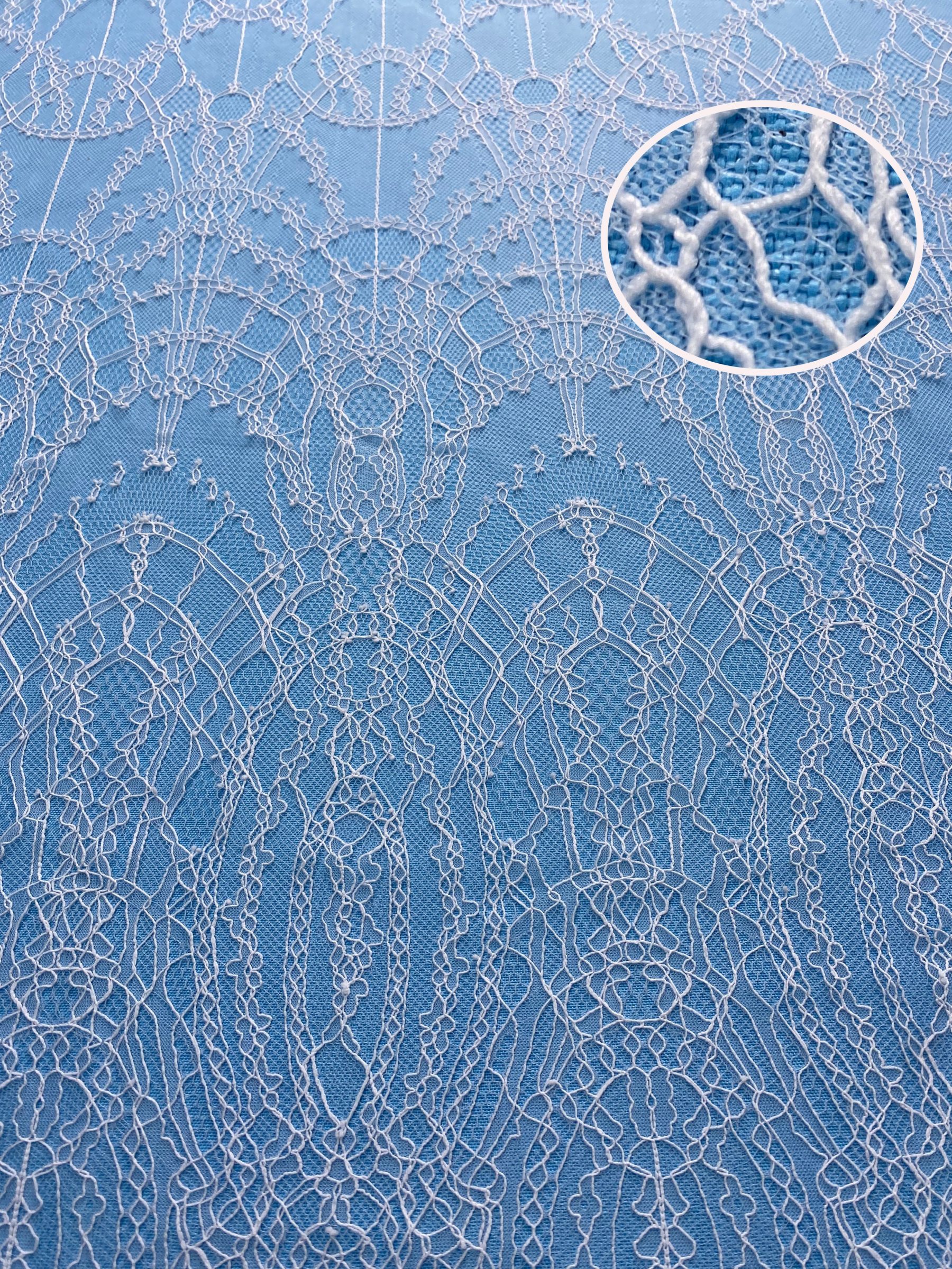 French Eyelash Lace with Embroidery – Stylish High-End Fabric, 300CM Length x 150CM Width for Wedding Dresses, Fashion Garments & Decor Projects