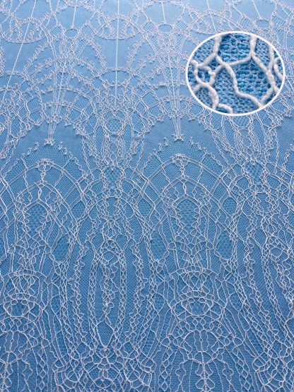 French Eyelash Lace with Embroidery – Stylish High-End Fabric, 300CM Length x 150CM Width for Wedding Dresses, Fashion Garments & Decor Projects