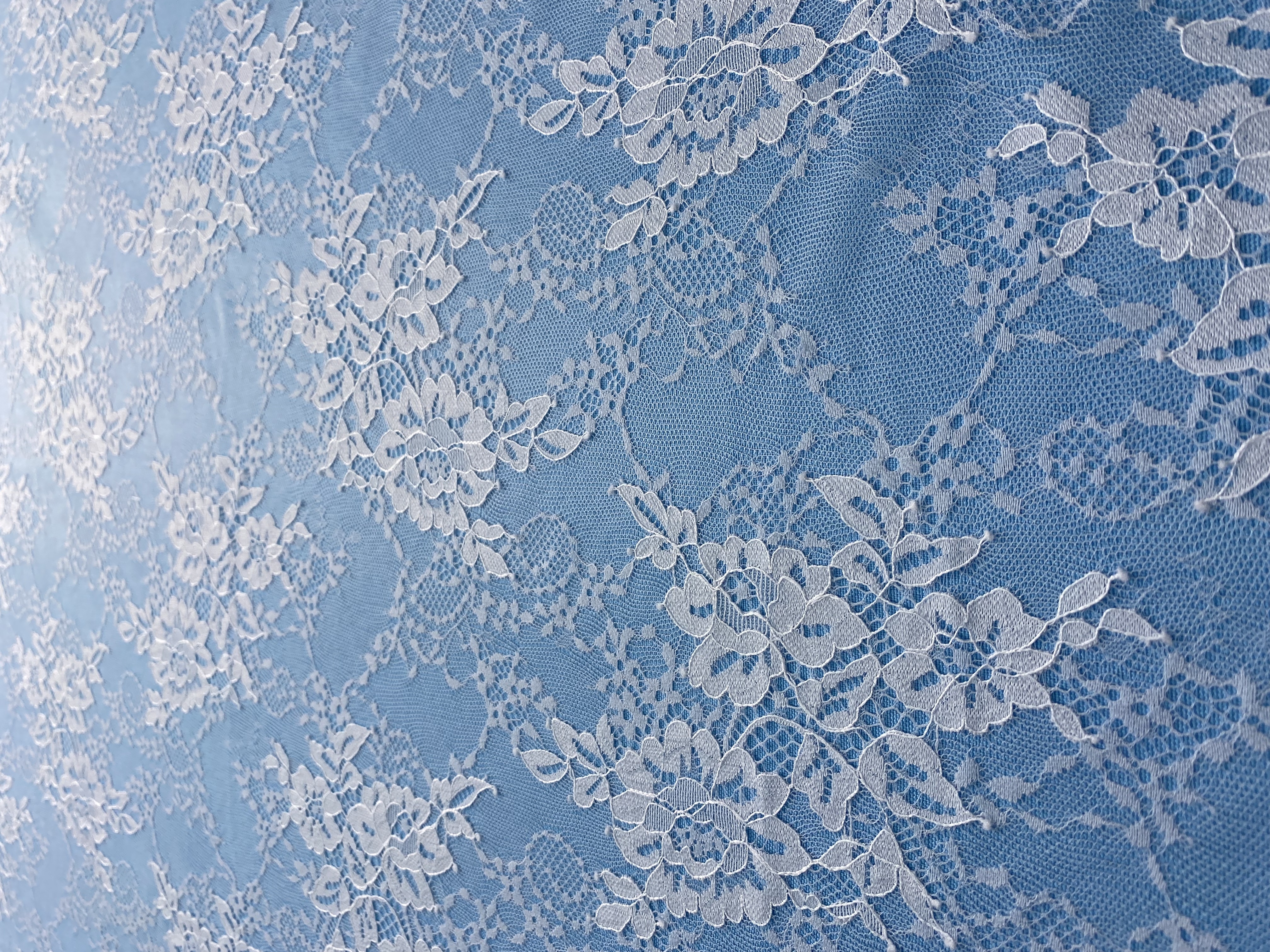 French Eyelash Lace Fabric – 300CM Long & 1500M Wide Per Piece! Embroidered Floral Design for Wedding Dresses, Garment DIY, Decor & Crafts