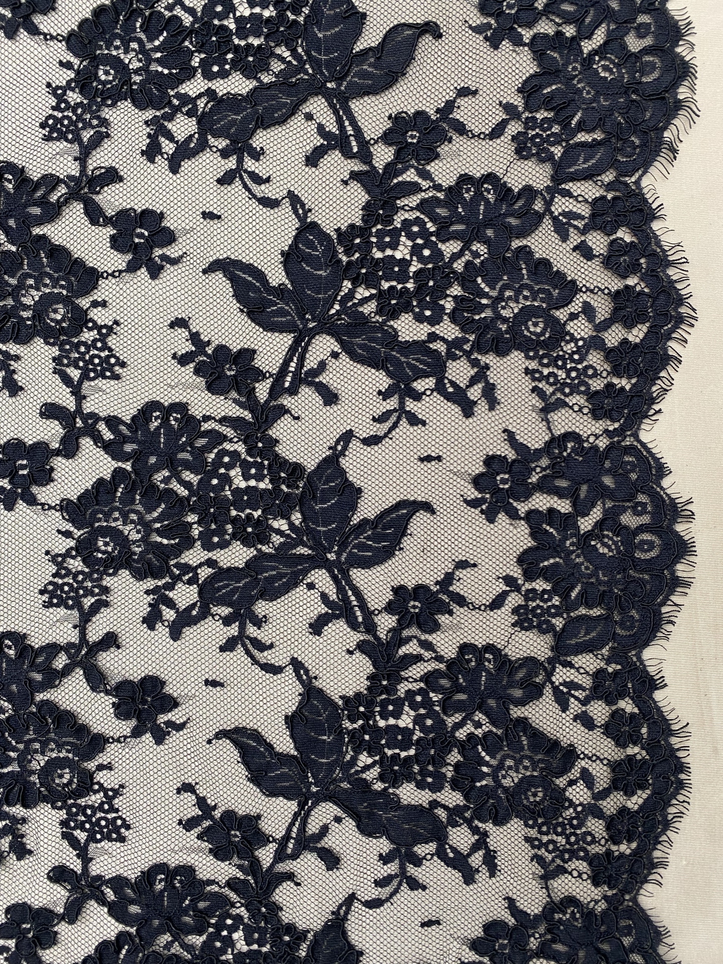 Corded Alencon Flower Lace Fabric, 3 Meters French Chantilly lace fabric trim for wedding shrugs,bridal gown,Classic lace top overlay, sold by 3 maters