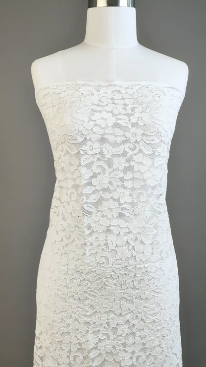 2024 OFF WHITE/IVORY Lace Sequins 150cm Shiny Brilliant Wedding Lace Fabric Accessories Dresses Lace Fabric