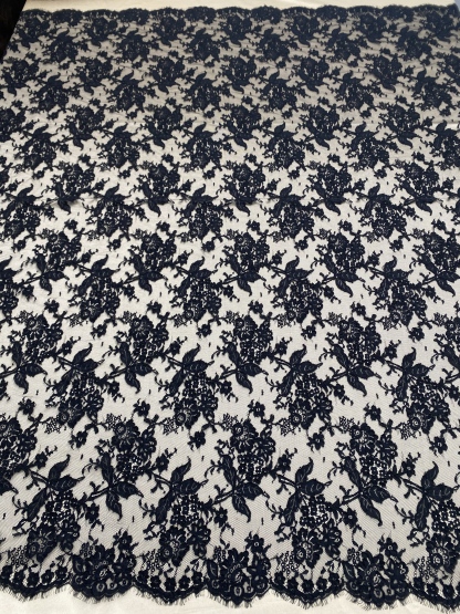 Corded Alencon Flower Lace Fabric, 3 Meters French Chantilly lace fabric trim for wedding shrugs,bridal gown,Classic lace top overlay, sold by 3 maters