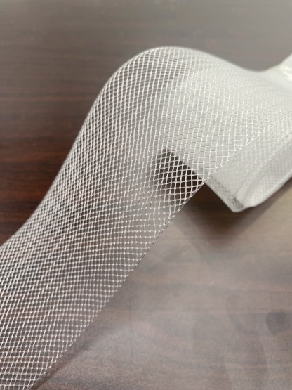 5cm Wide Horsehair Braid, Crinoline Mesh Netting, Stiff Horsehair for Sewing Wedding Dress Gowns, Hats, DIY Dressmaking