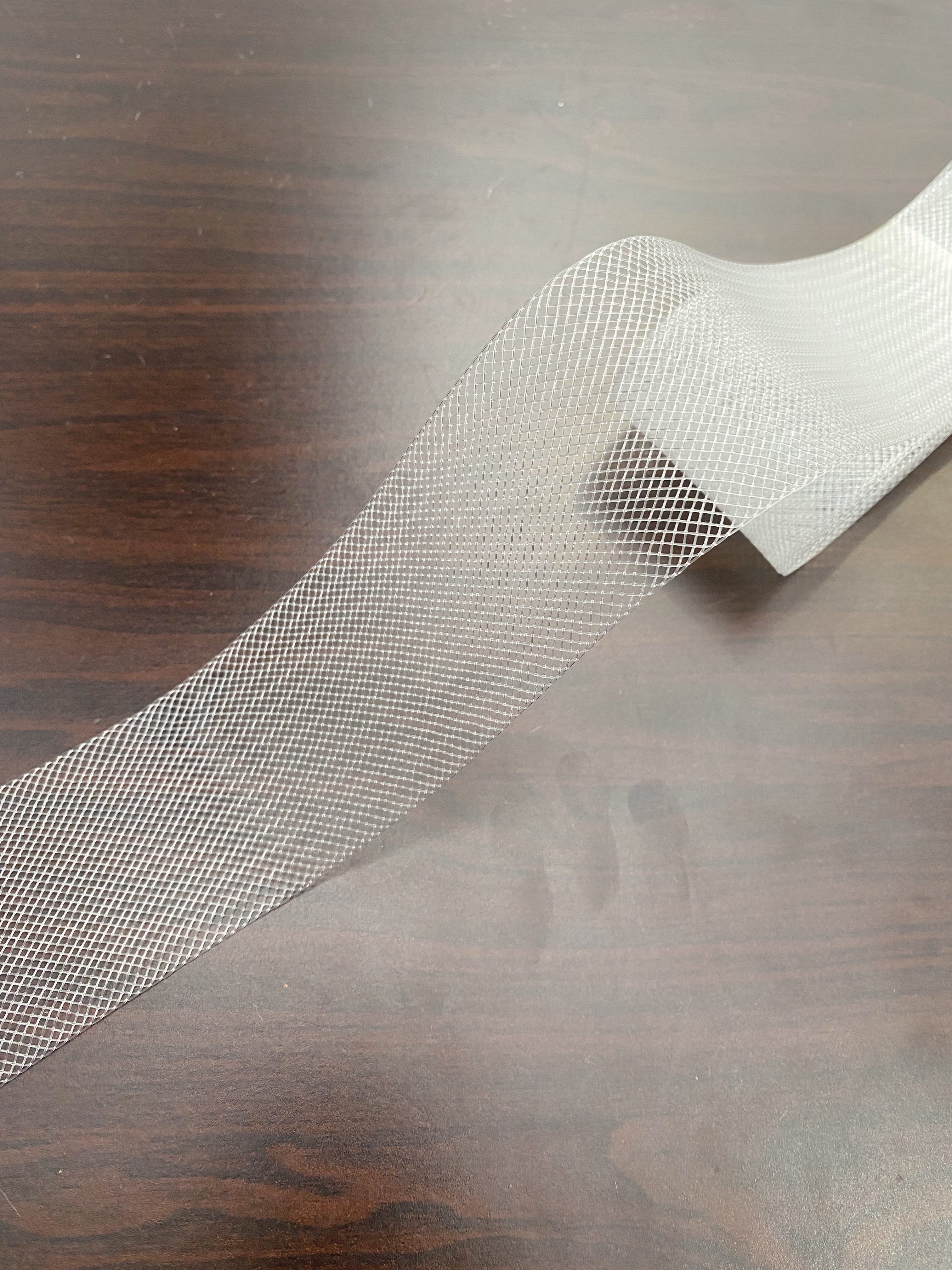 5cm Wide Horsehair Braid, Crinoline Mesh Netting, Stiff Horsehair for Sewing Wedding Dress Gowns, Hats, DIY Dressmaking