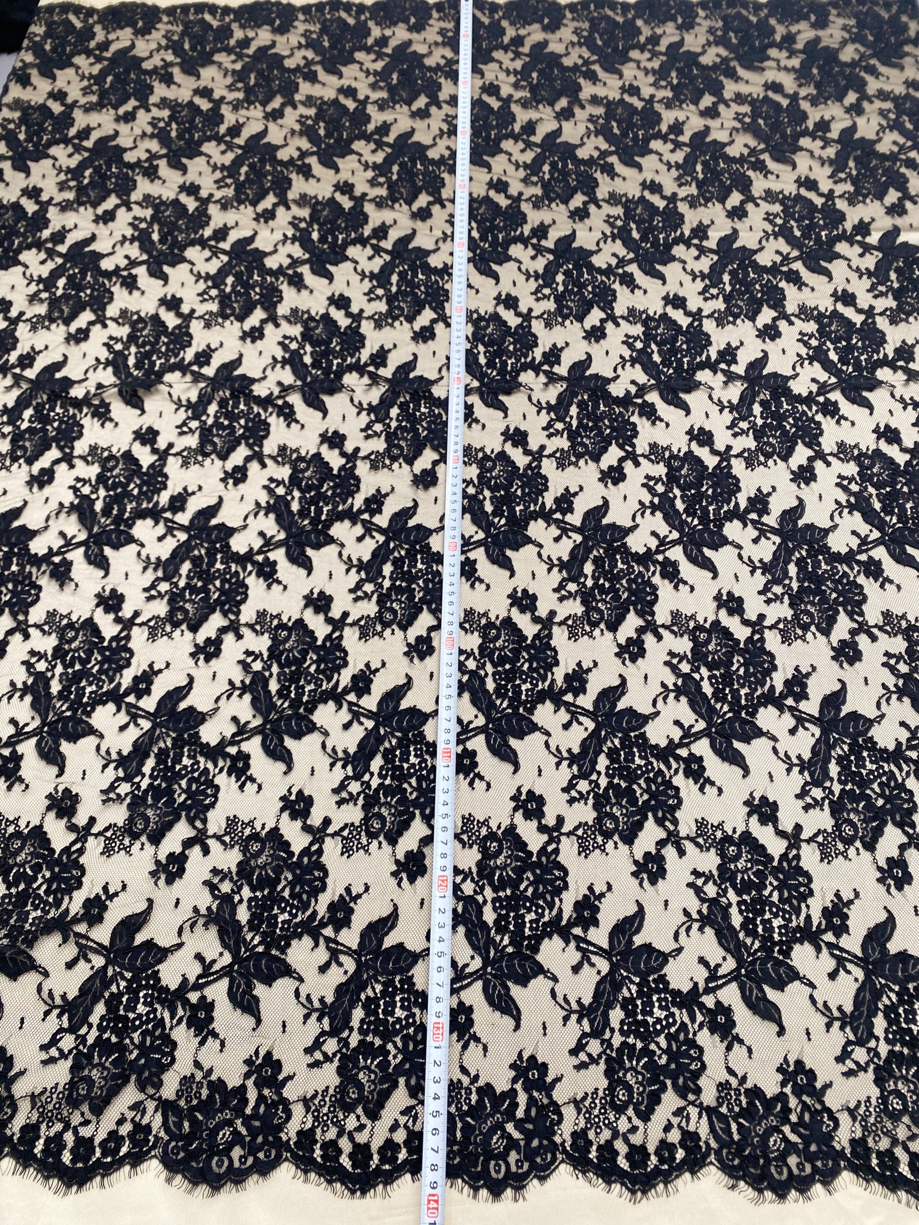 Corded Alencon Flower Lace Fabric, 3 Meters French Chantilly lace fabric trim for wedding shrugs,bridal gown,Classic lace top overlay, sold by 3 maters