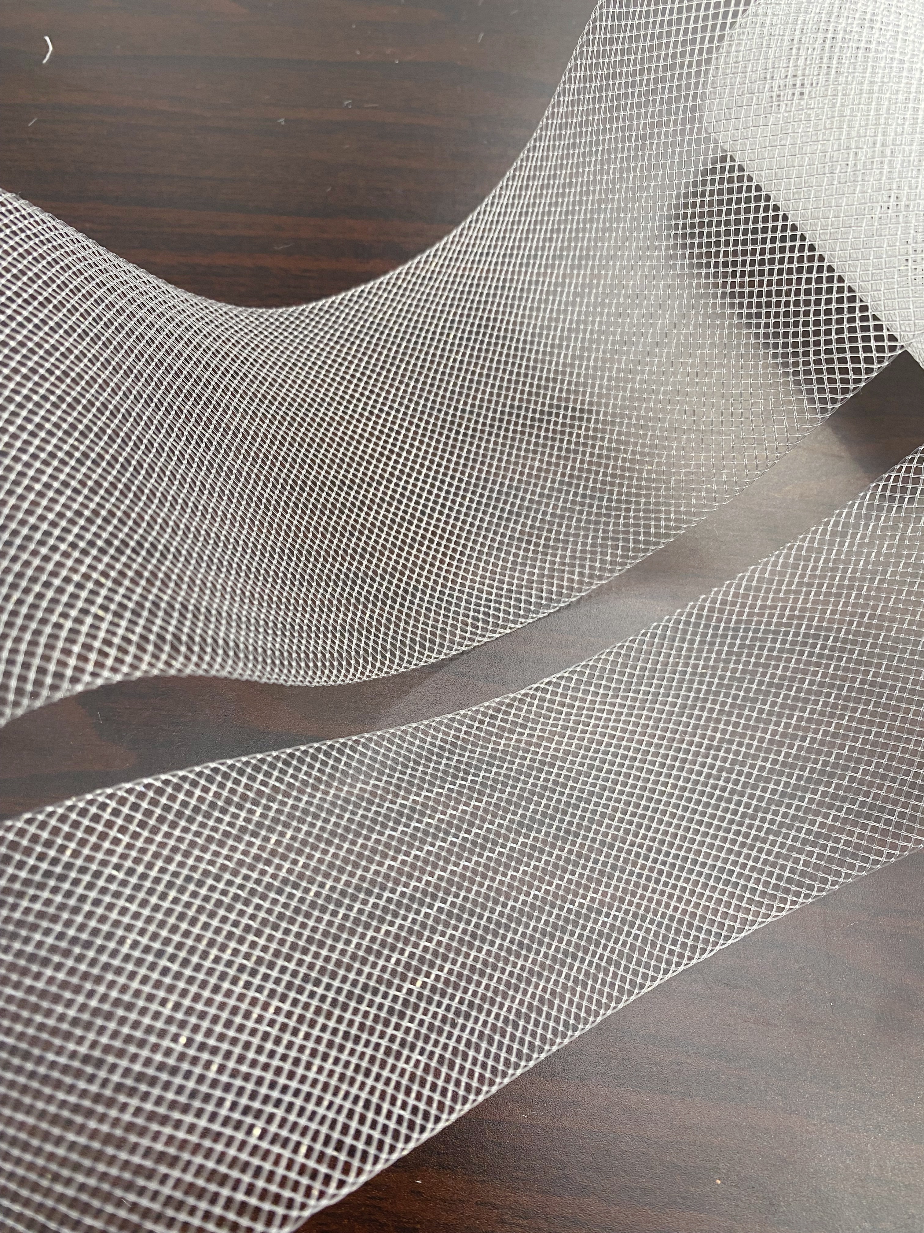 5cm Wide Horsehair Braid, Crinoline Mesh Netting, Stiff Horsehair for Sewing Wedding Dress Gowns, Hats, DIY Dressmaking