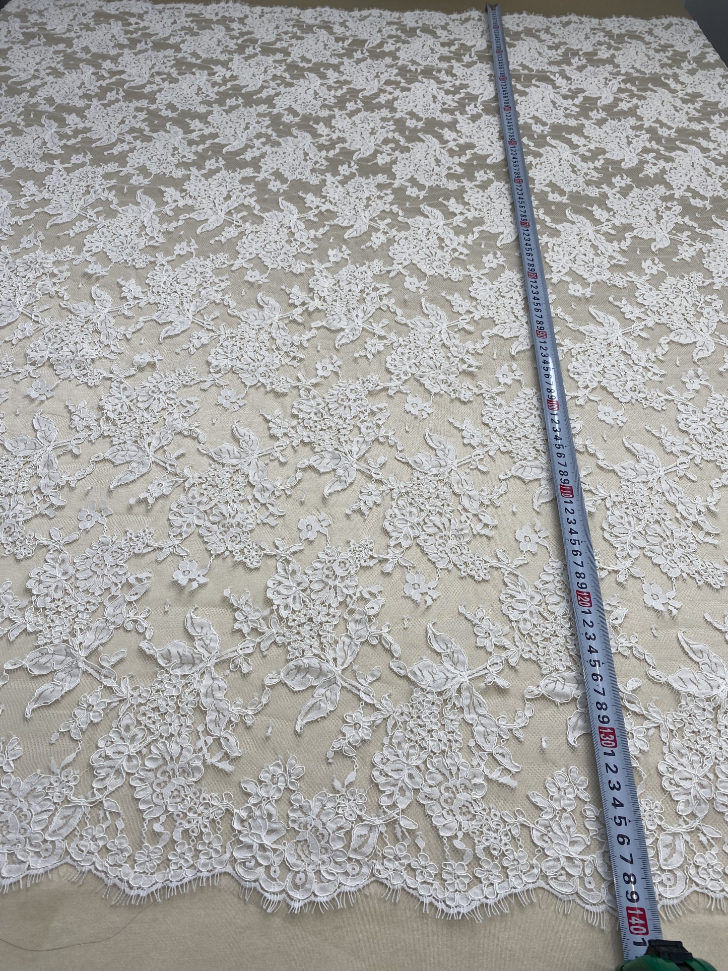 White French Lace with Corded