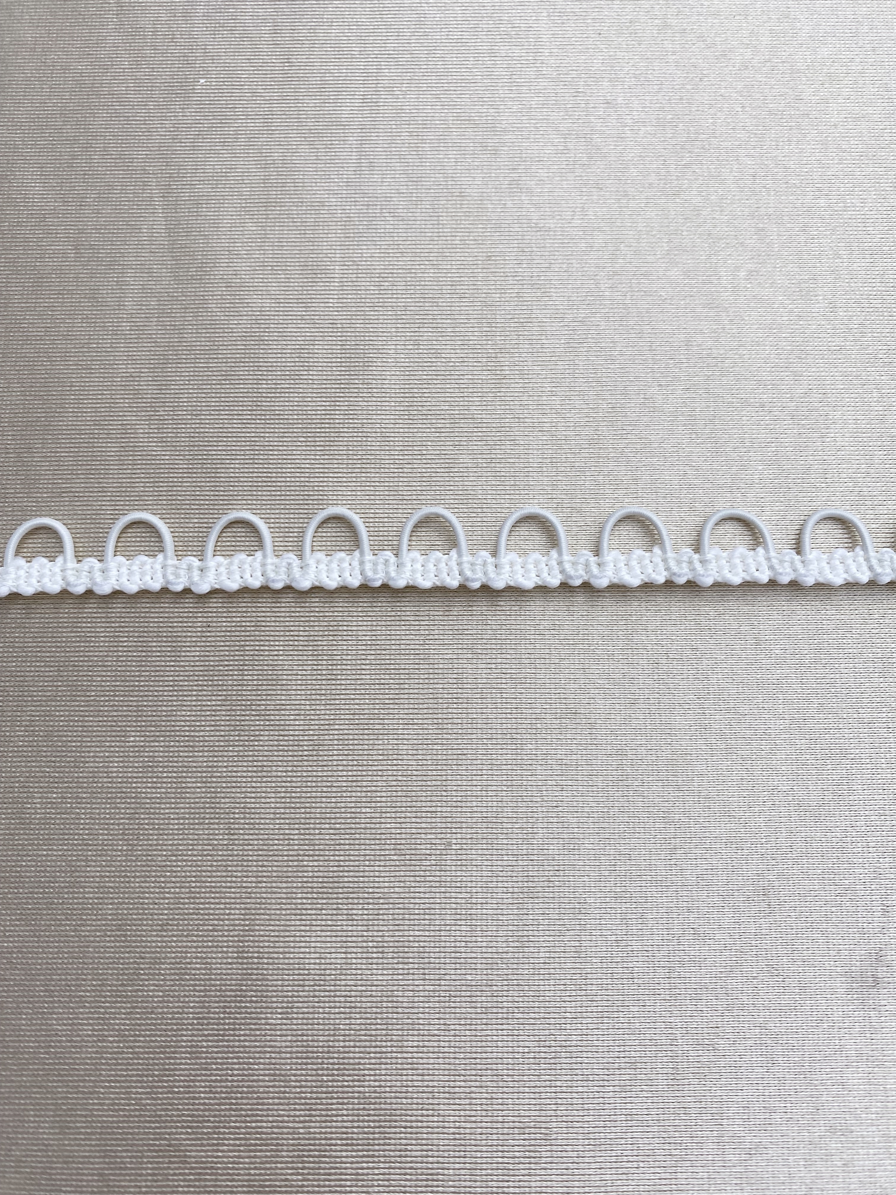 50 Yards Ivory Bridal Button Loops Trim | Elastic Wedding Gown Fasteners | DIY Bridal Corset Loops for Wedding Dress