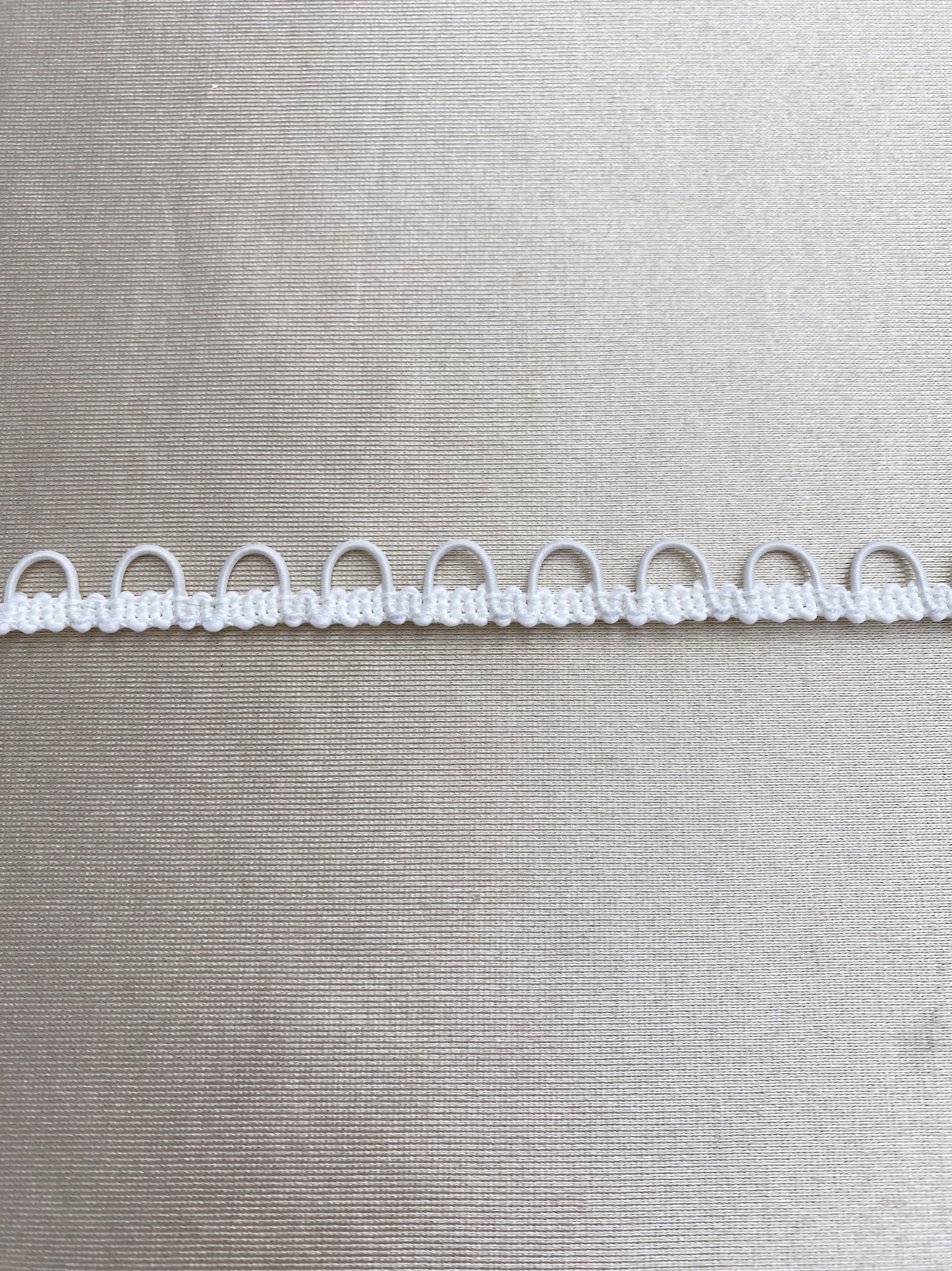 50 Yards Ivory Bridal Button Loops Trim | Elastic Wedding Gown Fasteners | DIY Bridal Corset Loops for Wedding Dress