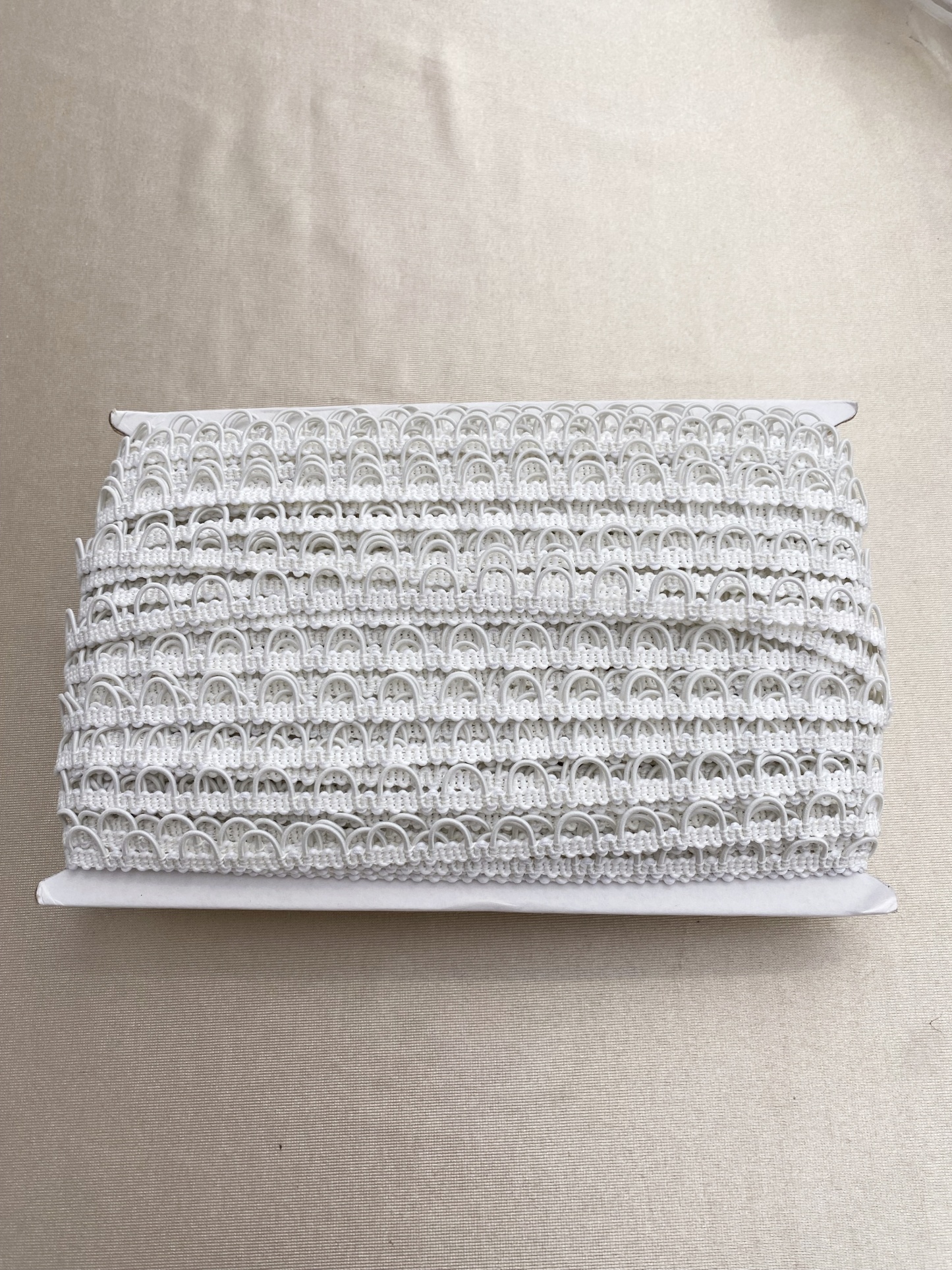 50 Yards Ivory Bridal Button Loops Trim | Elastic Wedding Gown Fasteners | DIY Bridal Corset Loops for Wedding Dress