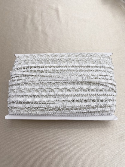 50 Yards Ivory Bridal Button Loops Trim | Elastic Wedding Gown Fasteners | DIY Bridal Corset Loops for Wedding Dress