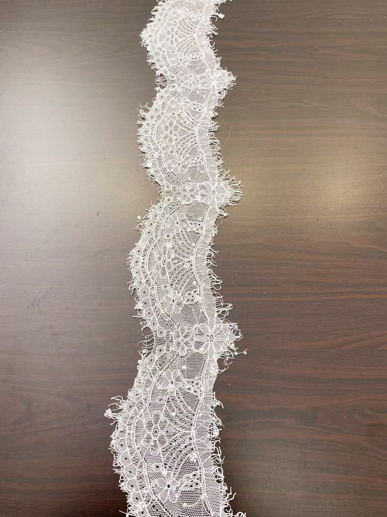 Soft Chantilly Lace Trim, Beautiful Eyelash Lace Trim for Lingerie, Veils, Dresses, Gowns, Lingerie, Headbands Sold as 3-Meter Piece