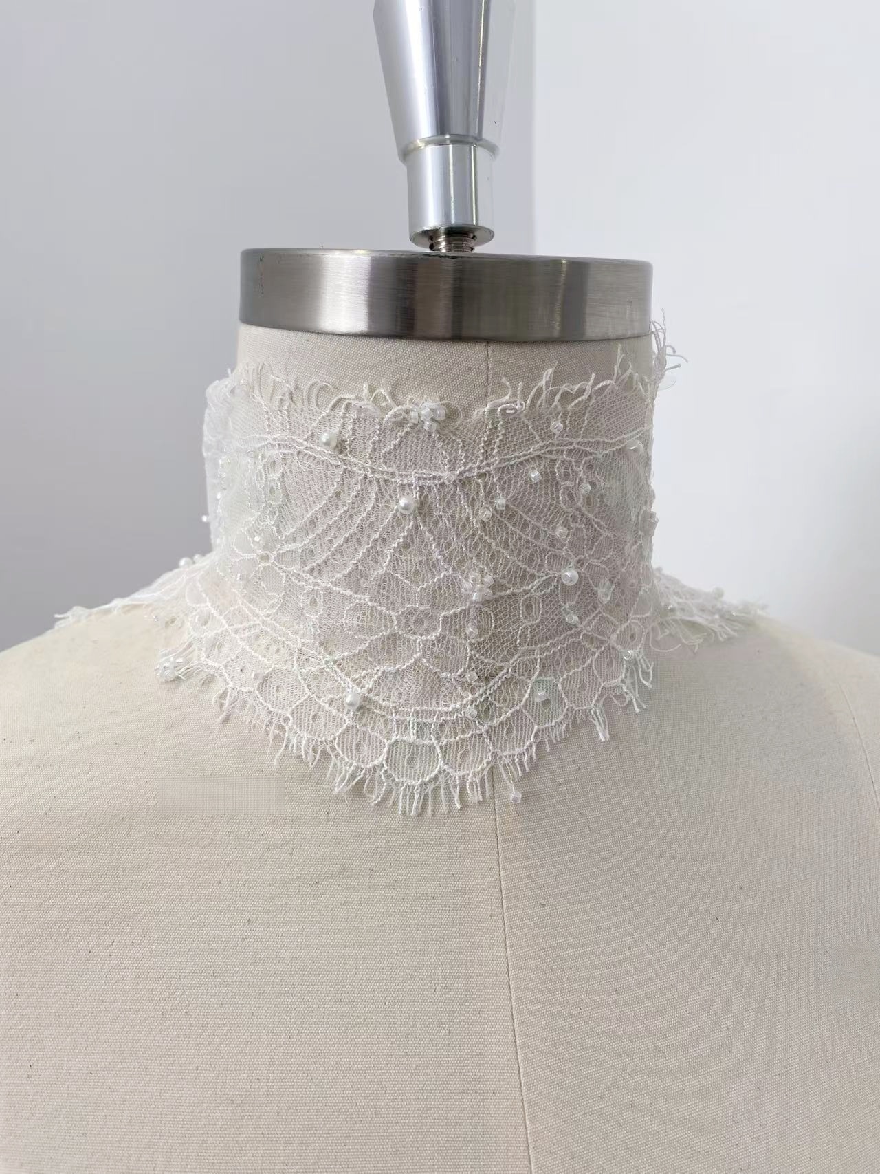 Soft Chantilly Lace Trim, Beautiful Eyelash Lace Trim for Lingerie, Veils, Dresses, Gowns, Lingerie, Headbands Sold as 3-Meter Piece