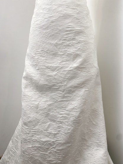 Crinkle Jacquard Lace Fabric for Wedding Dress, Party Gown, Costumes, Couture, Wedding Decoration, Creative Embossed Textil