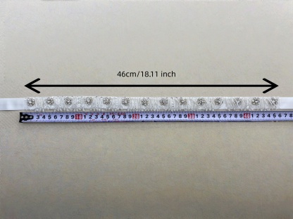 Bridal Belt with Hand Beaded Satin Ribbon and Crystal Beads Tassel | Wedding Dress Sash for Gown, Wedding Accessories