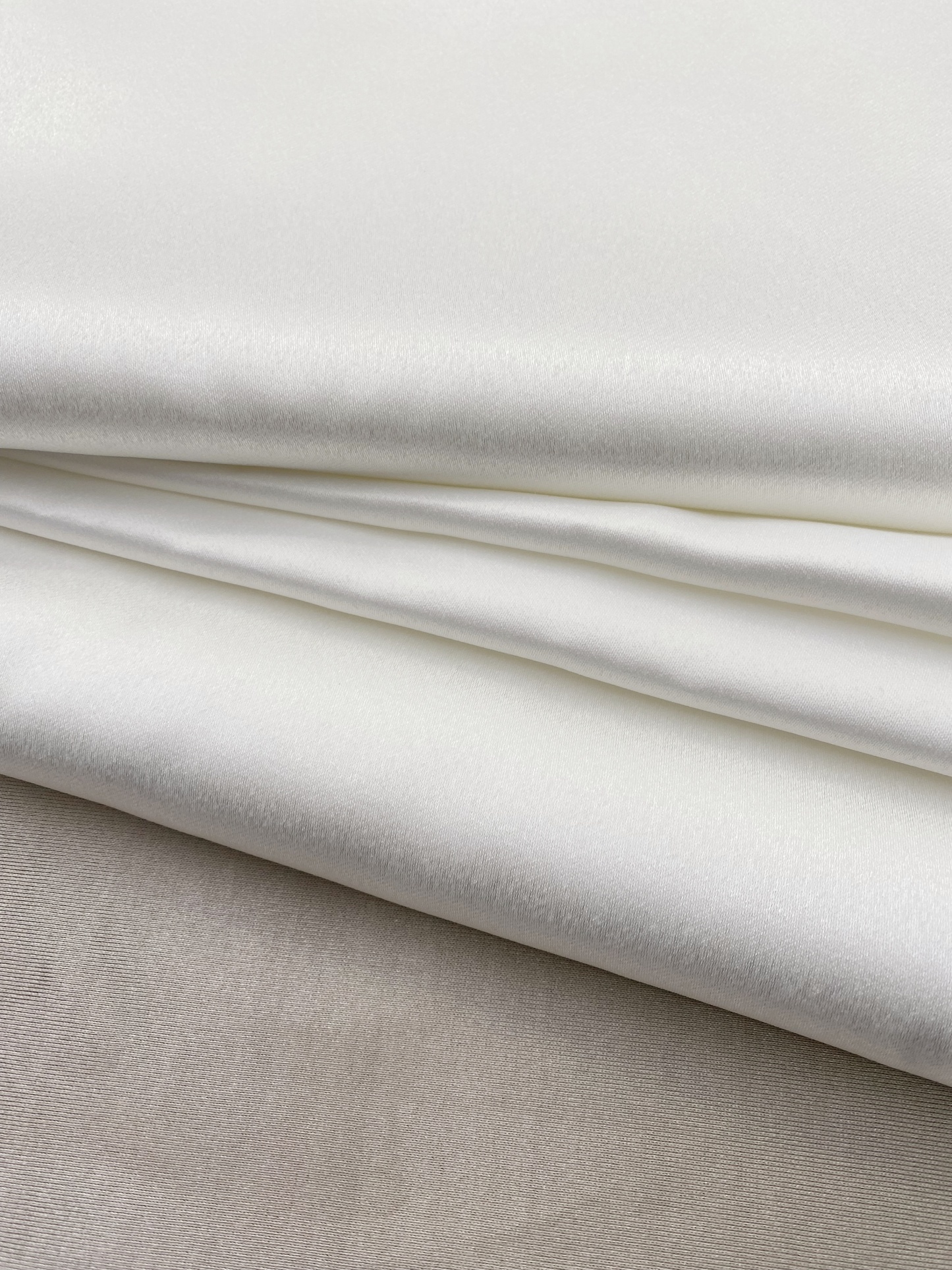 Off-white Satin Mikado Fabric: Bridal Satin Premium Structure, Textured Satin Hi Quality For Sewing Dresses,60‘’ wide