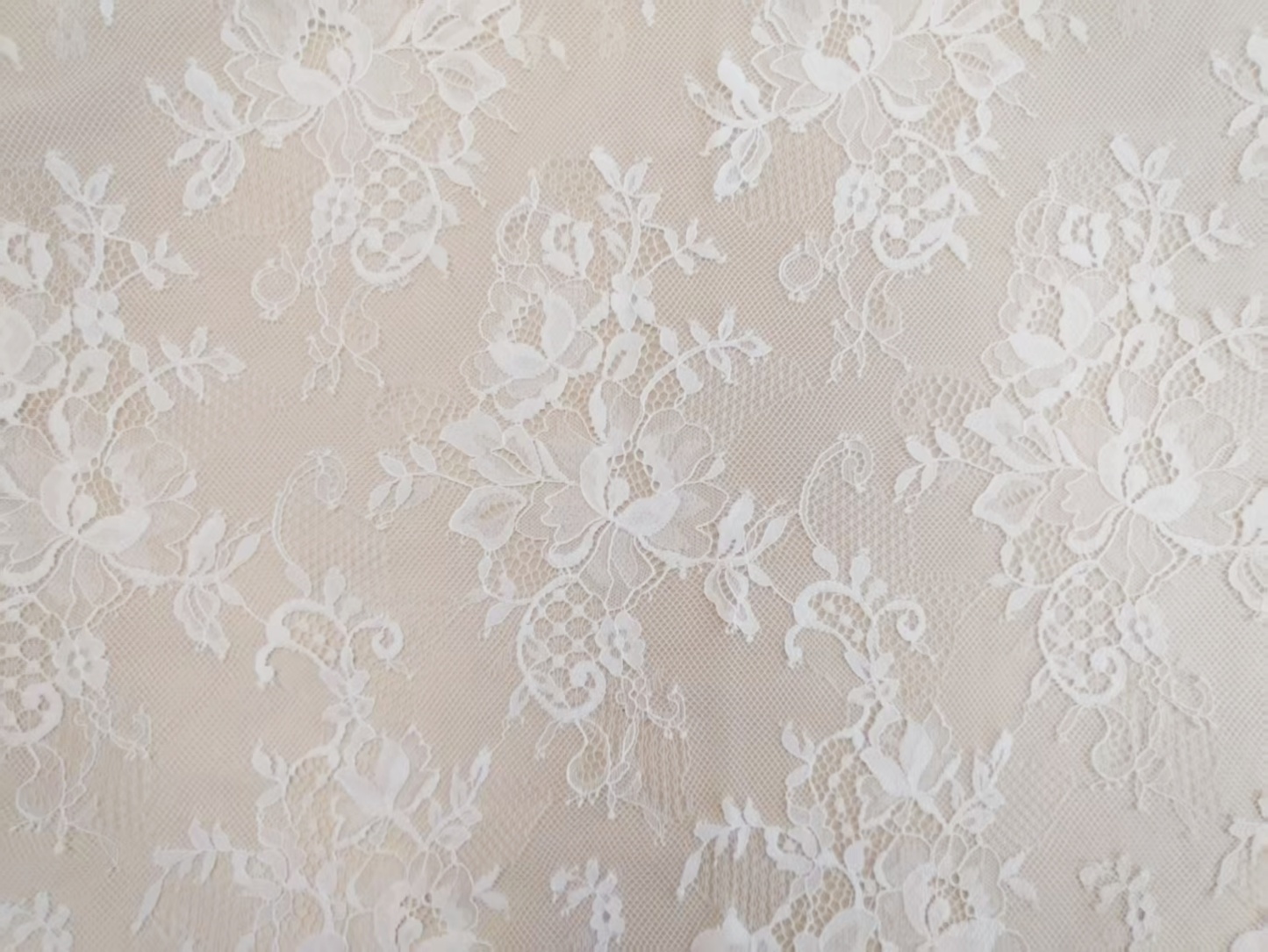 French Eyelash Lace with Embroidery – Stylish High-End Fabric, 300CM Length x 150CM Width for Wedding Dresses, Fashion Garments & Decor Projects
