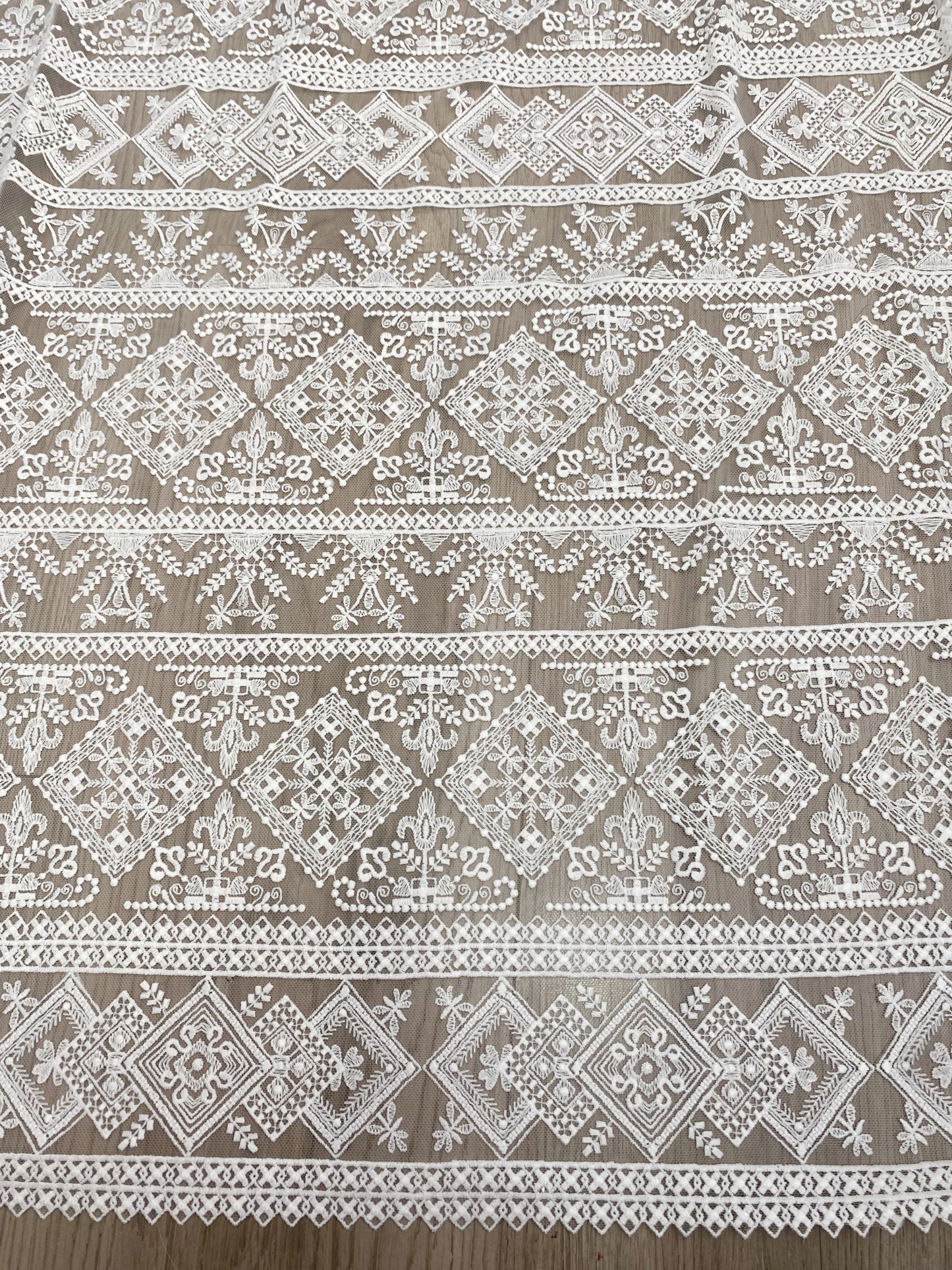 White Guipure Mesh Lace Fabric, Bridal Guipure Lace Fabric, Crochet Wedding Lace, Bridal Wedding Dress Stripe line Embroidery flower lace by the yard