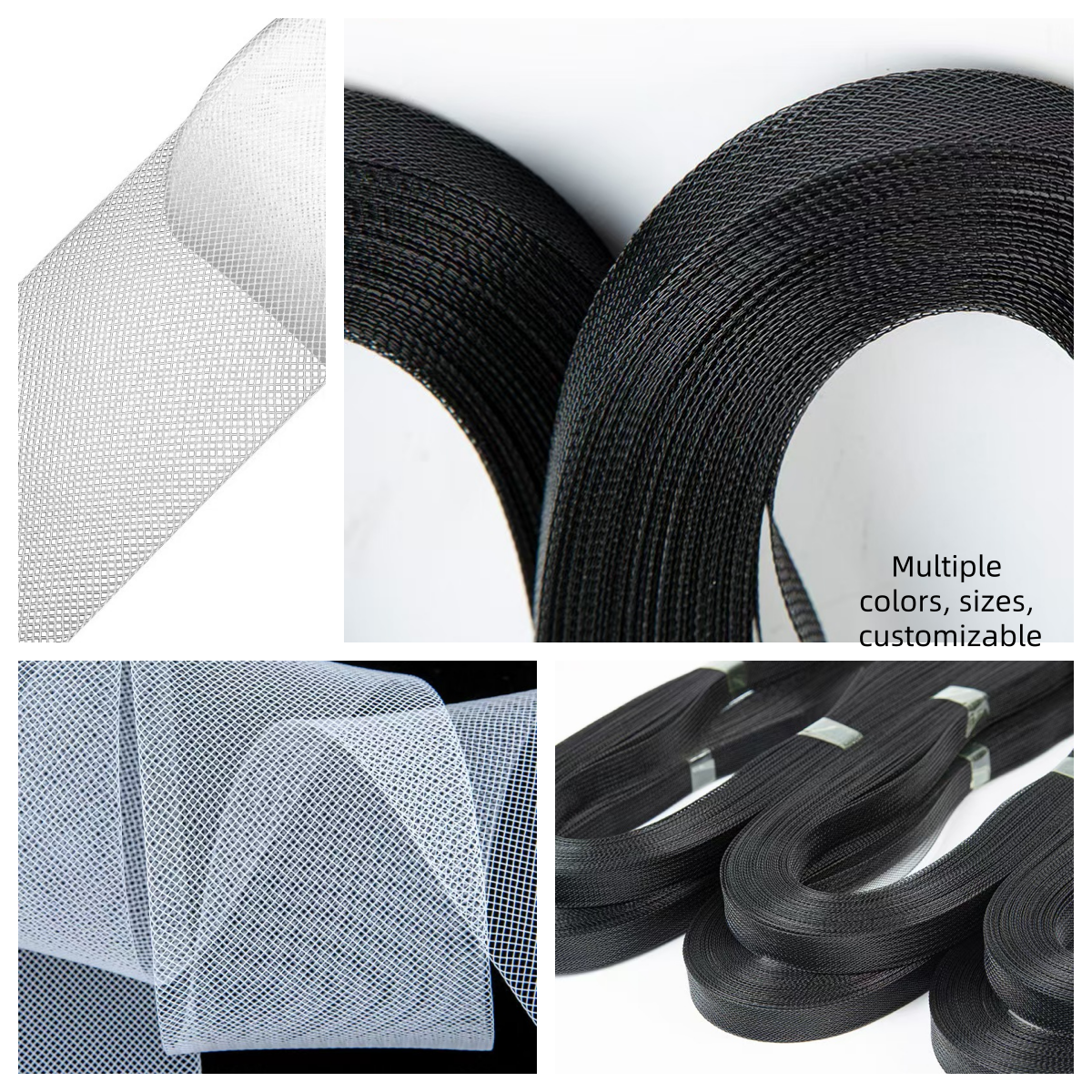 5cm Wide Horsehair Braid, Crinoline Mesh Netting, Stiff Horsehair for Sewing Wedding Dress Gowns, Hats, DIY Dressmaking