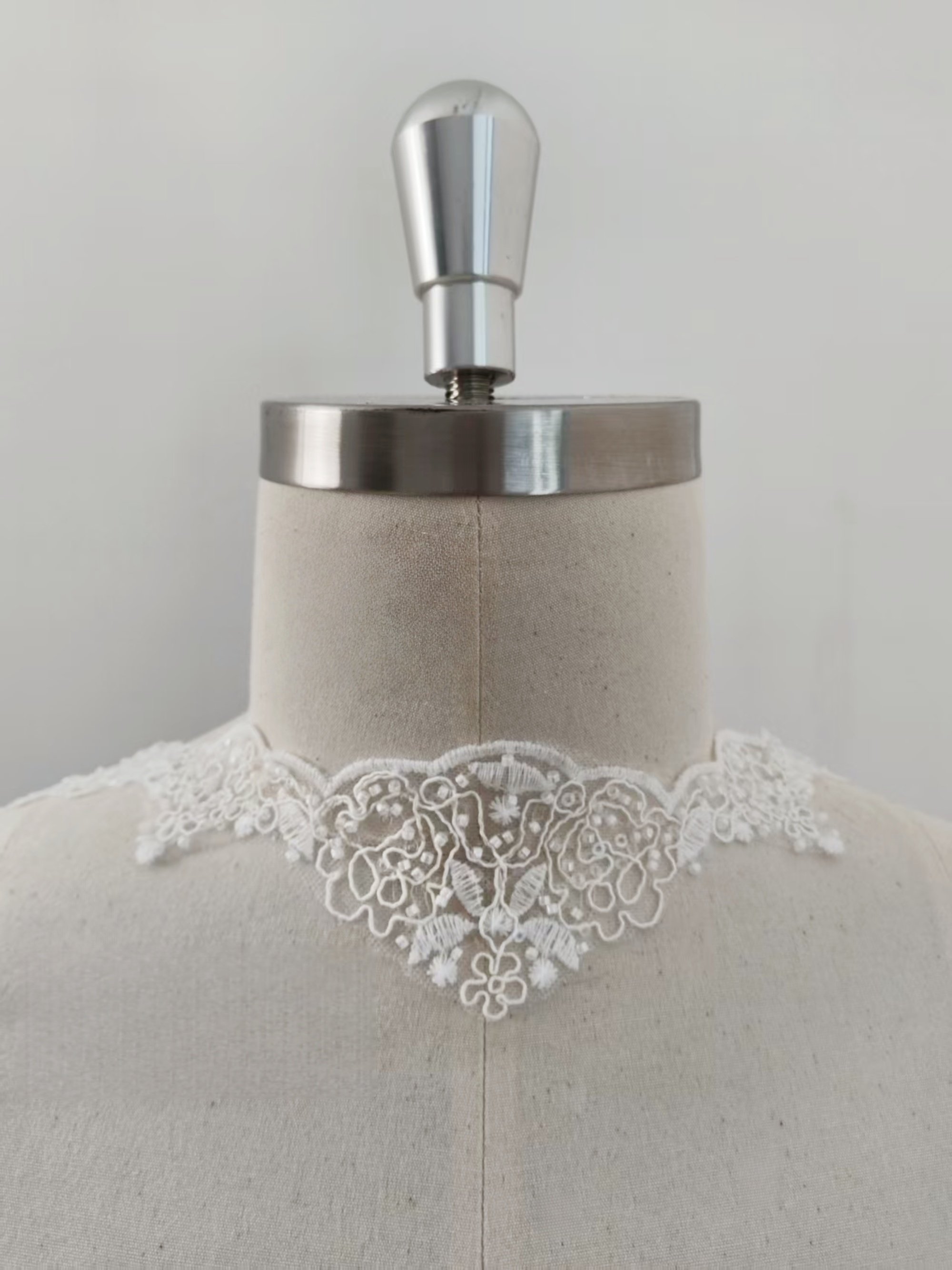 Sequined Lace Trim, Alencon Lace Trim, Beaded Cord Lace Trim For Wedding Veil, Bridal Lace Trim with Beads,Vintage Lace Trim 