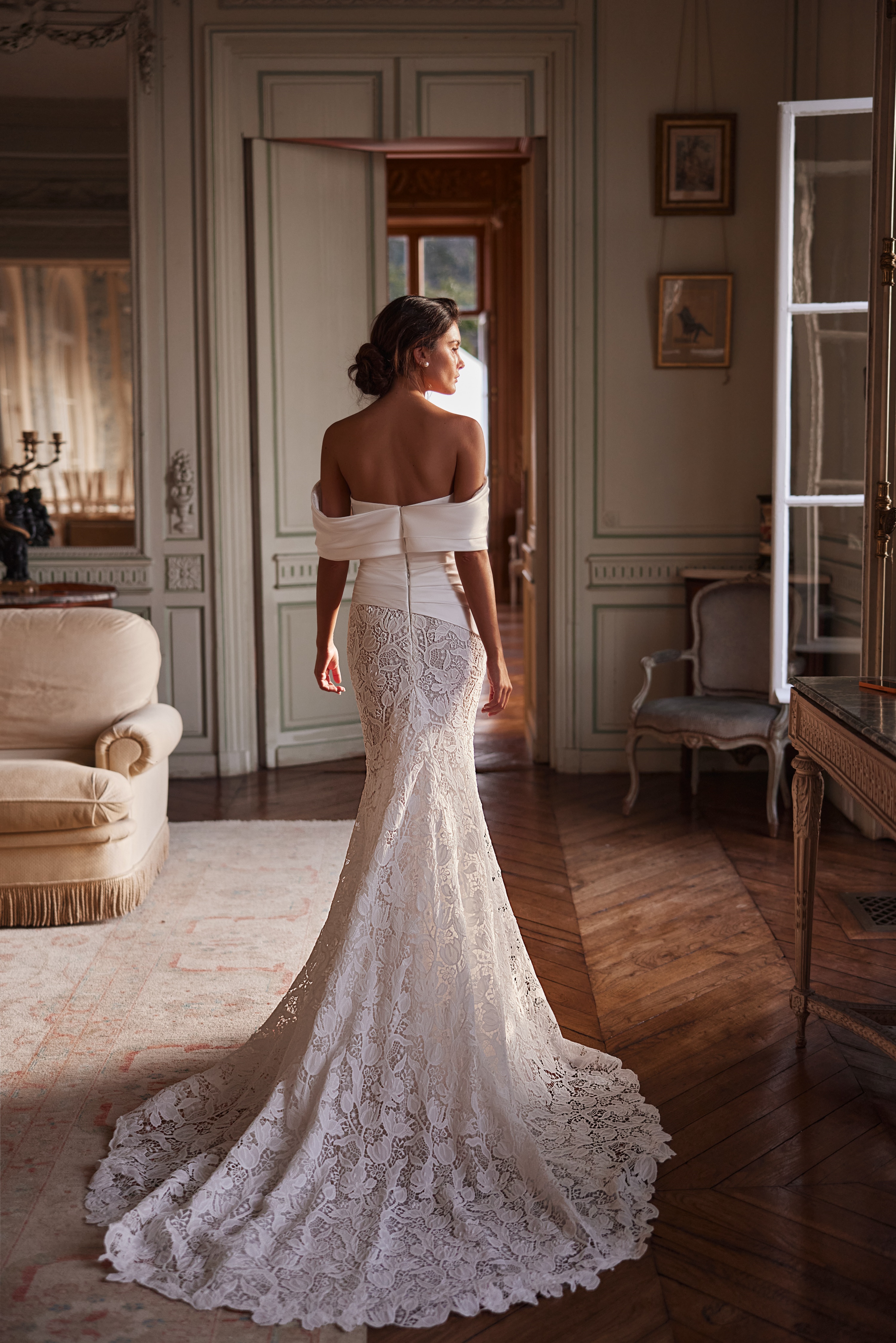 Elegant Guipure Lace Fabric, Hollowed Floral Lace Fabric, Crochet Lace Fabric, Bridal Lace Fabric for Wedding Gown, Prom Dress