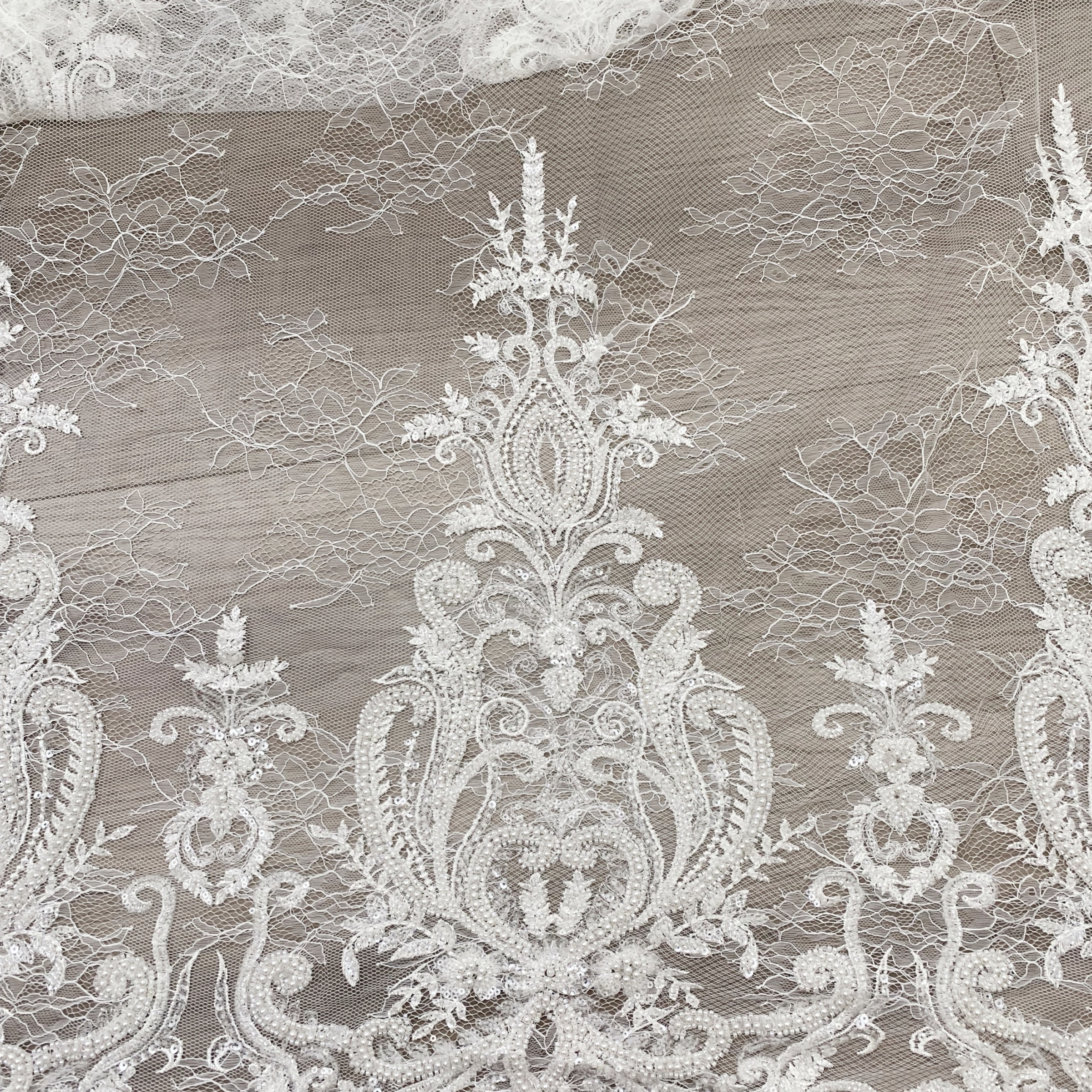 Beaded lace Fabrics