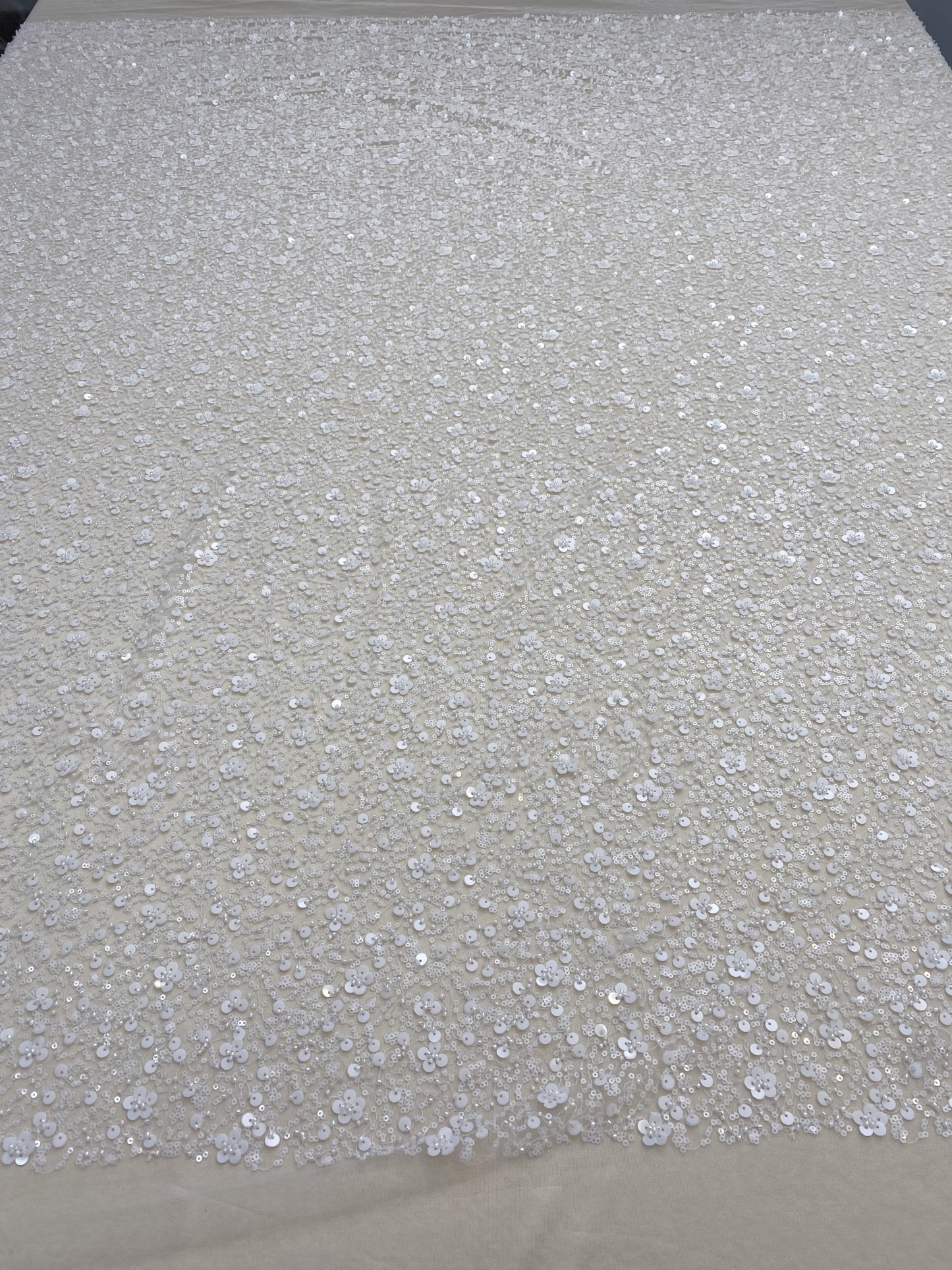 Clearance Sale-Heavy Sequin Lace Fabric by the Yard, Bridal Tulle Material for Wedding Dress, Gown, DIY Wedding Fabric