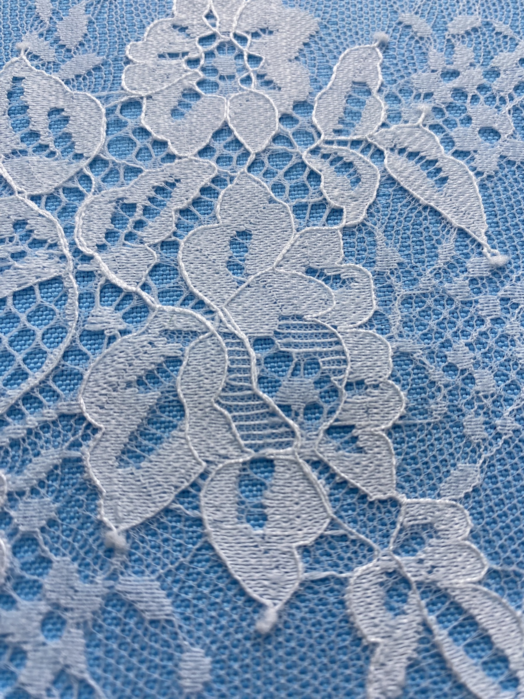 French Eyelash Lace Fabric – 300CM Long & 1500M Wide Per Piece! Embroidered Floral Design for Wedding Dresses, Garment DIY, Decor & Crafts