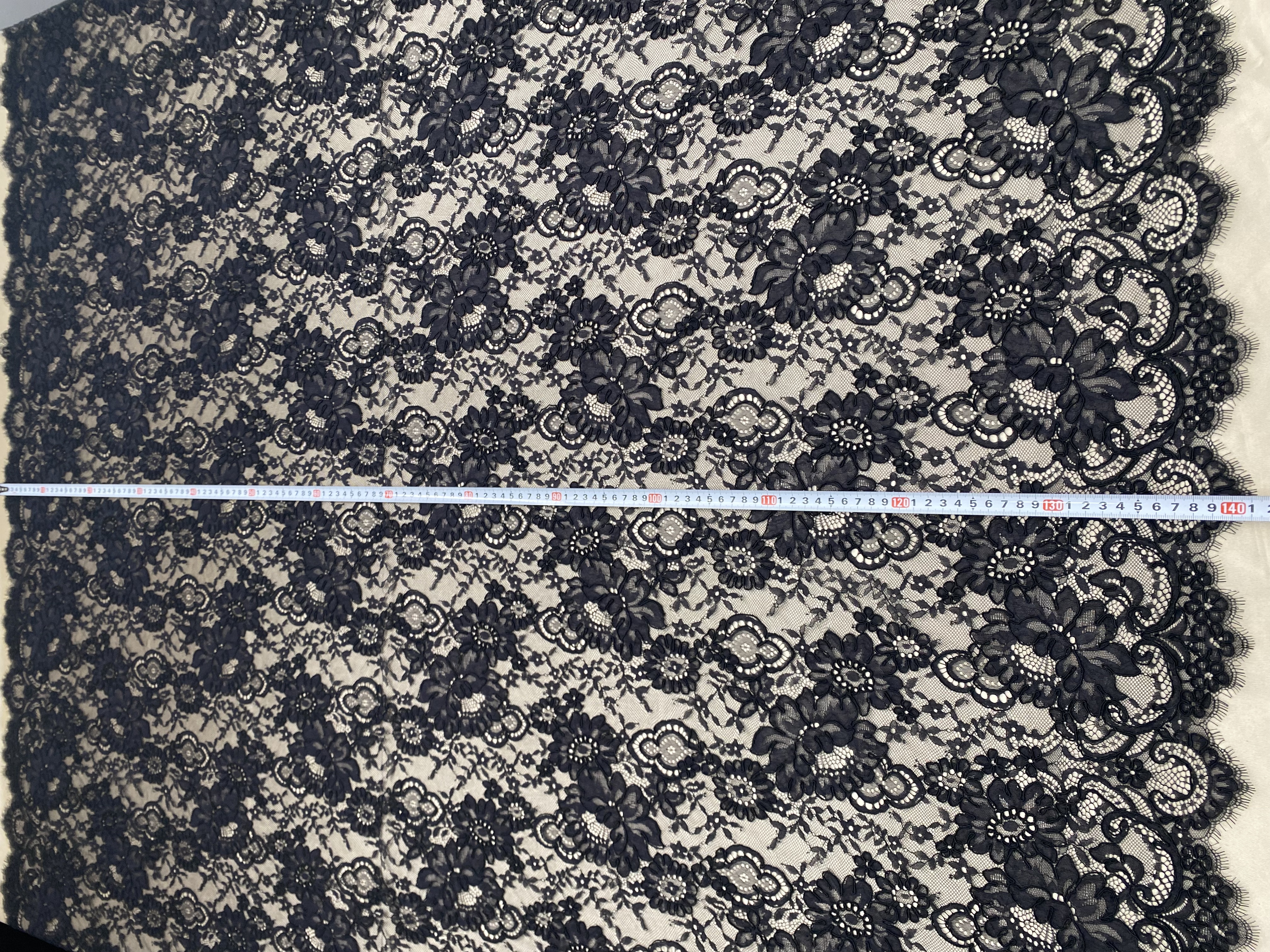 Corded Alencon Flower Lace Fabric, 3 Meters French Chantilly lace fabric trim for wedding shrugs,bridal gown,Classic lace top overlay, sold by 3 maters