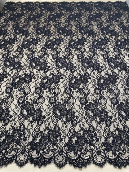 Corded Alencon Flower Lace Fabric, 3 Meters French Chantilly lace fabric trim for wedding shrugs,bridal gown,Classic lace top overlay, sold by 3 maters