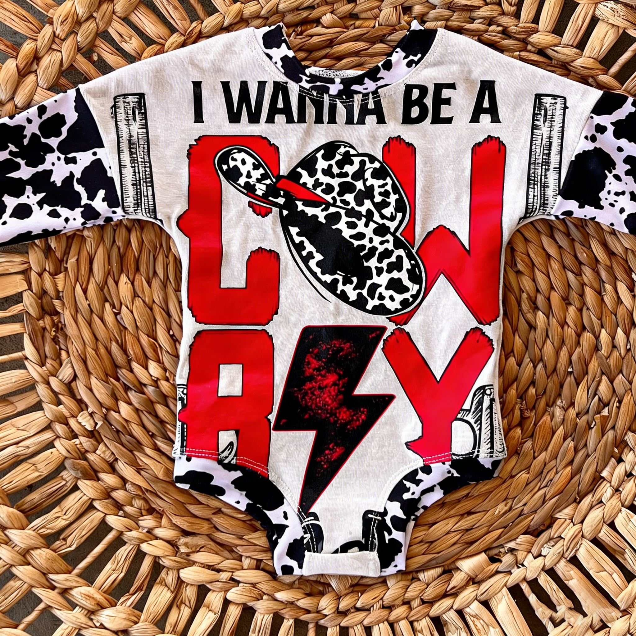 Baby I Want Be A Cowboy Romper 