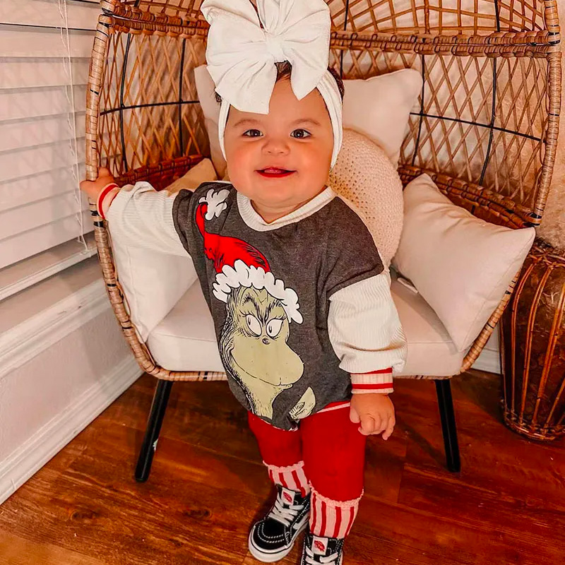Baby Grinch Romper