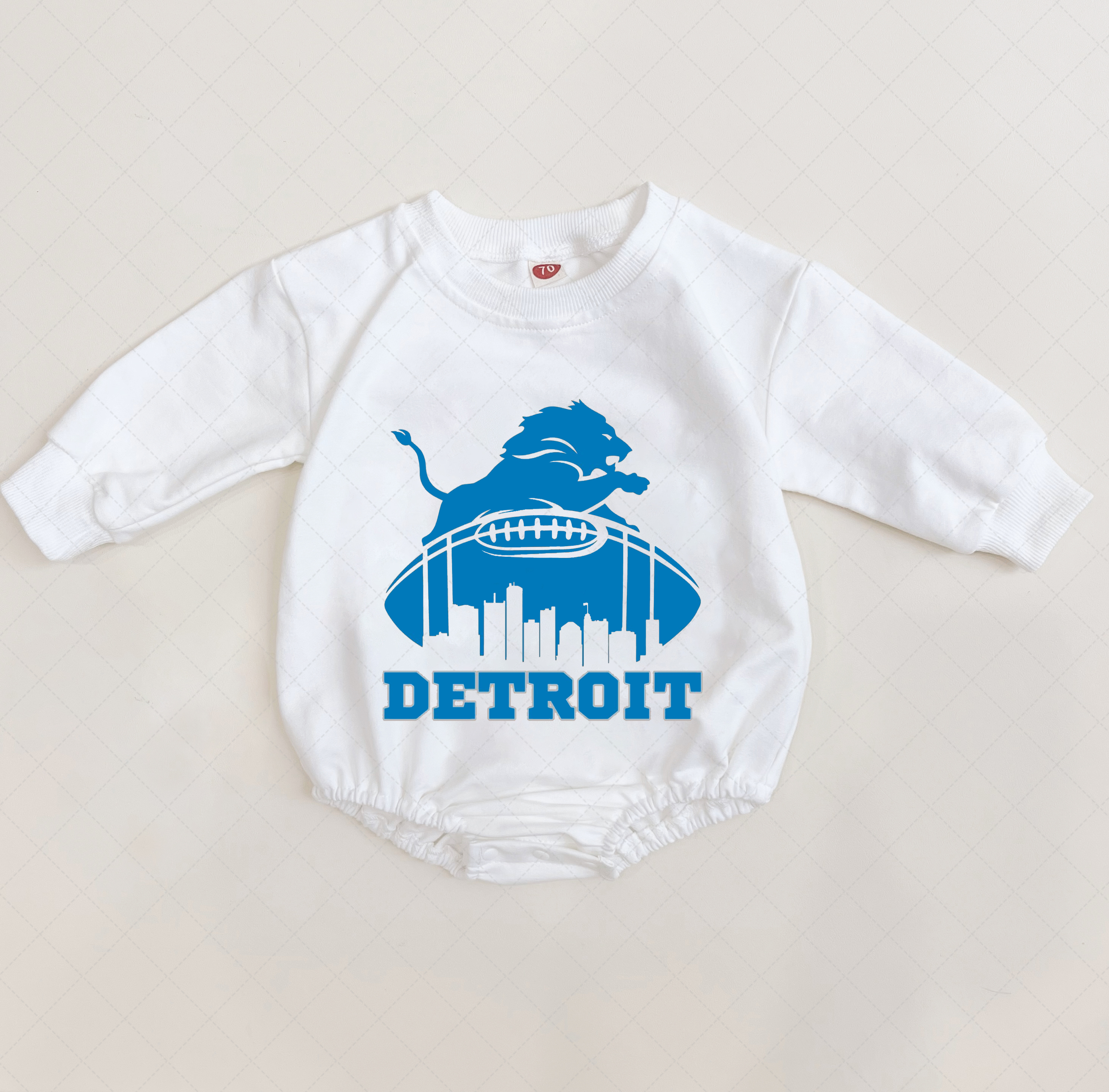 Baby Detroit Lions Romper