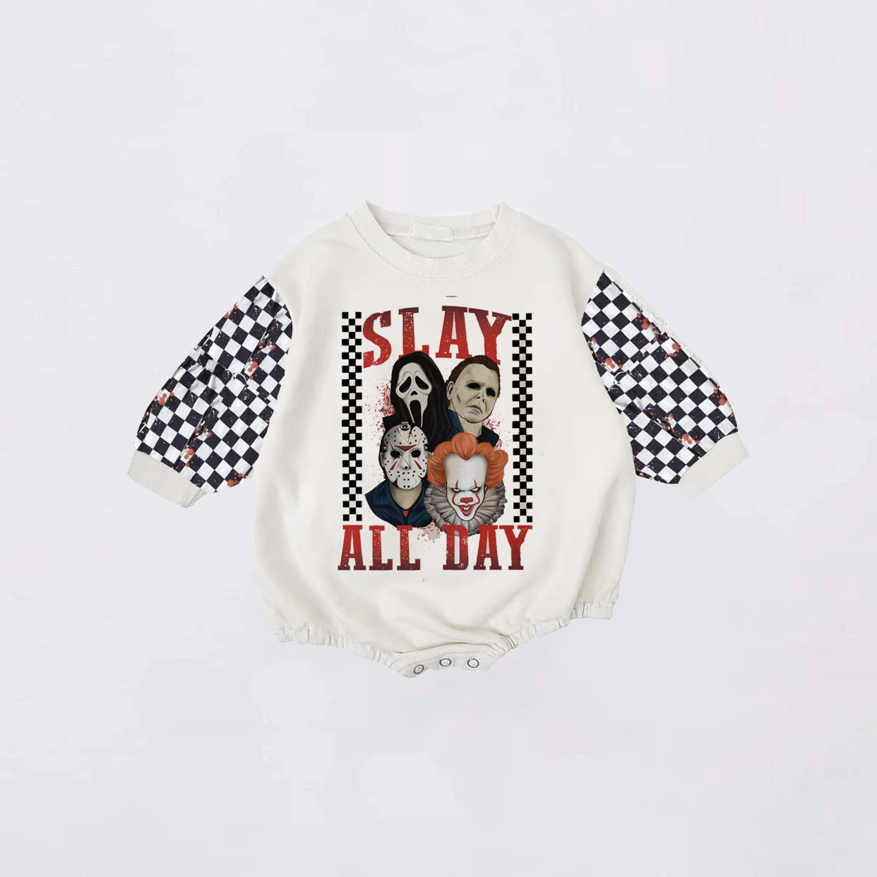 Baby Halloween SLAY ALL DAY Rompers