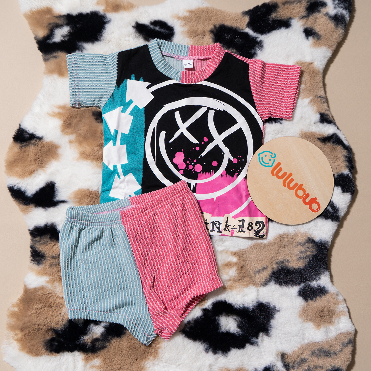 2 Piece Baby Print Set