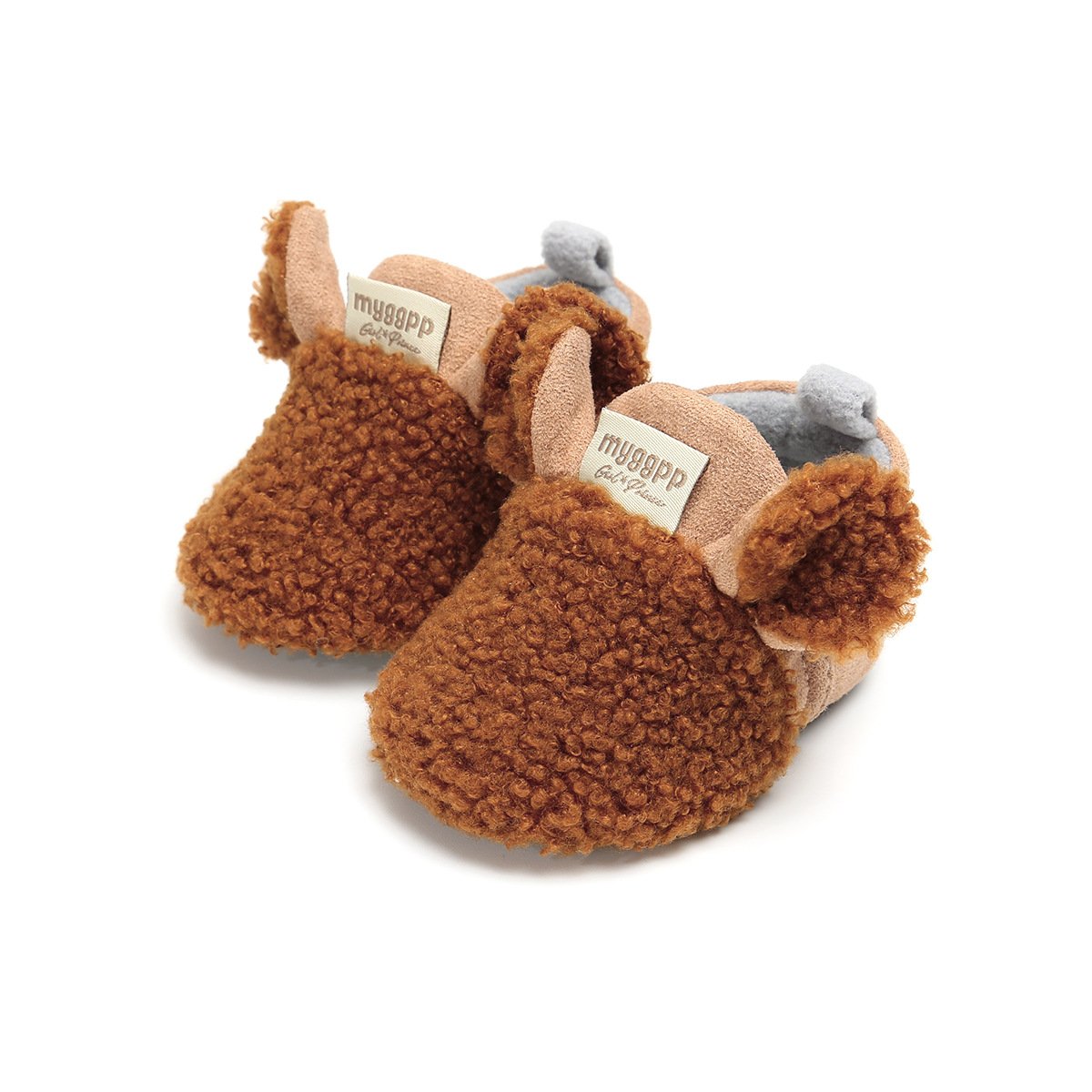 Baby Girl Cotton Plush Shoes.