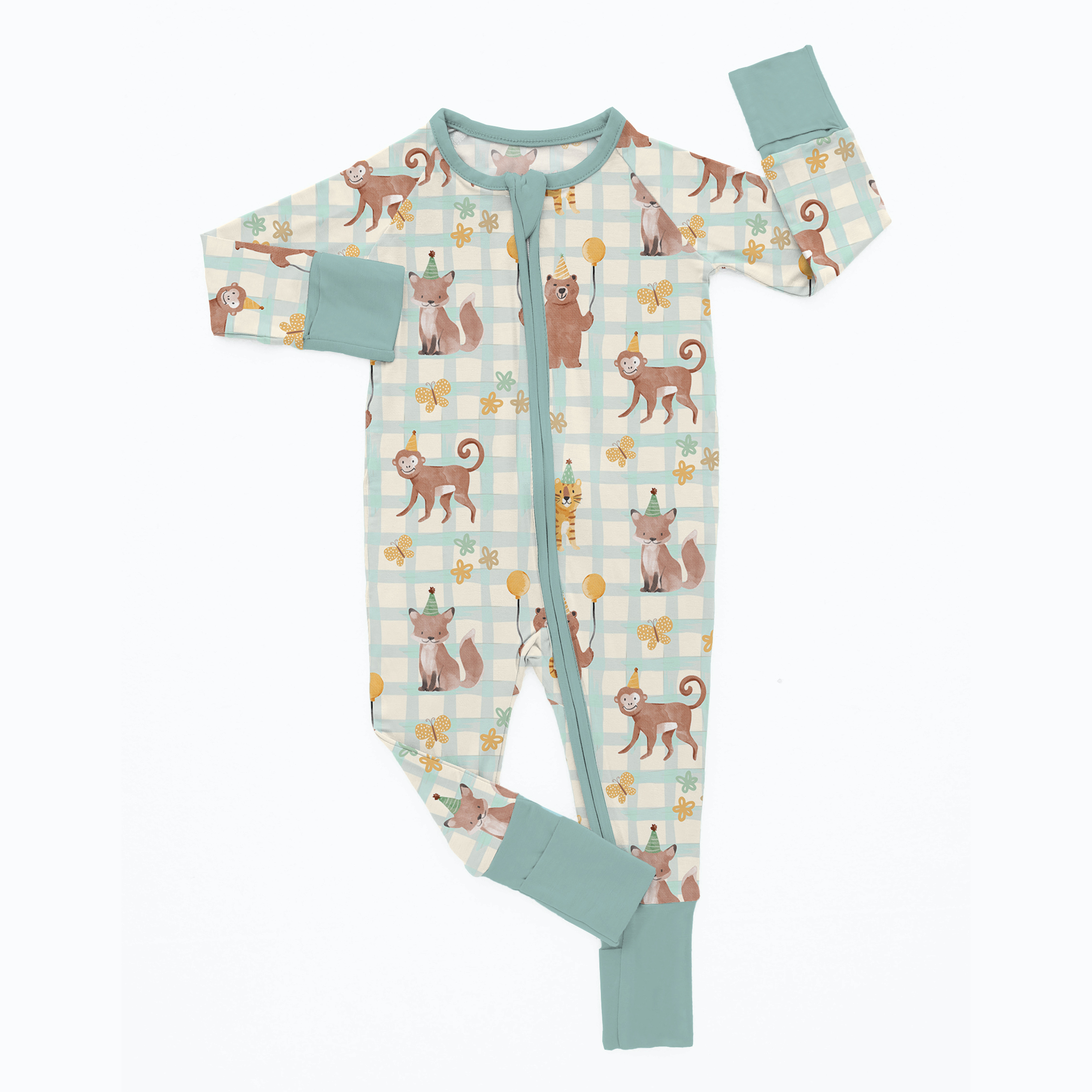 Newborn Animal Birthday Bamboo Sleeper