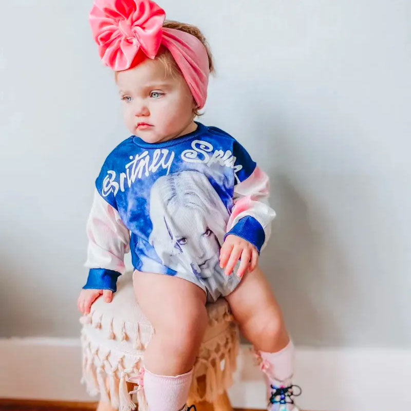 Baby Britney Spears Print Romper.