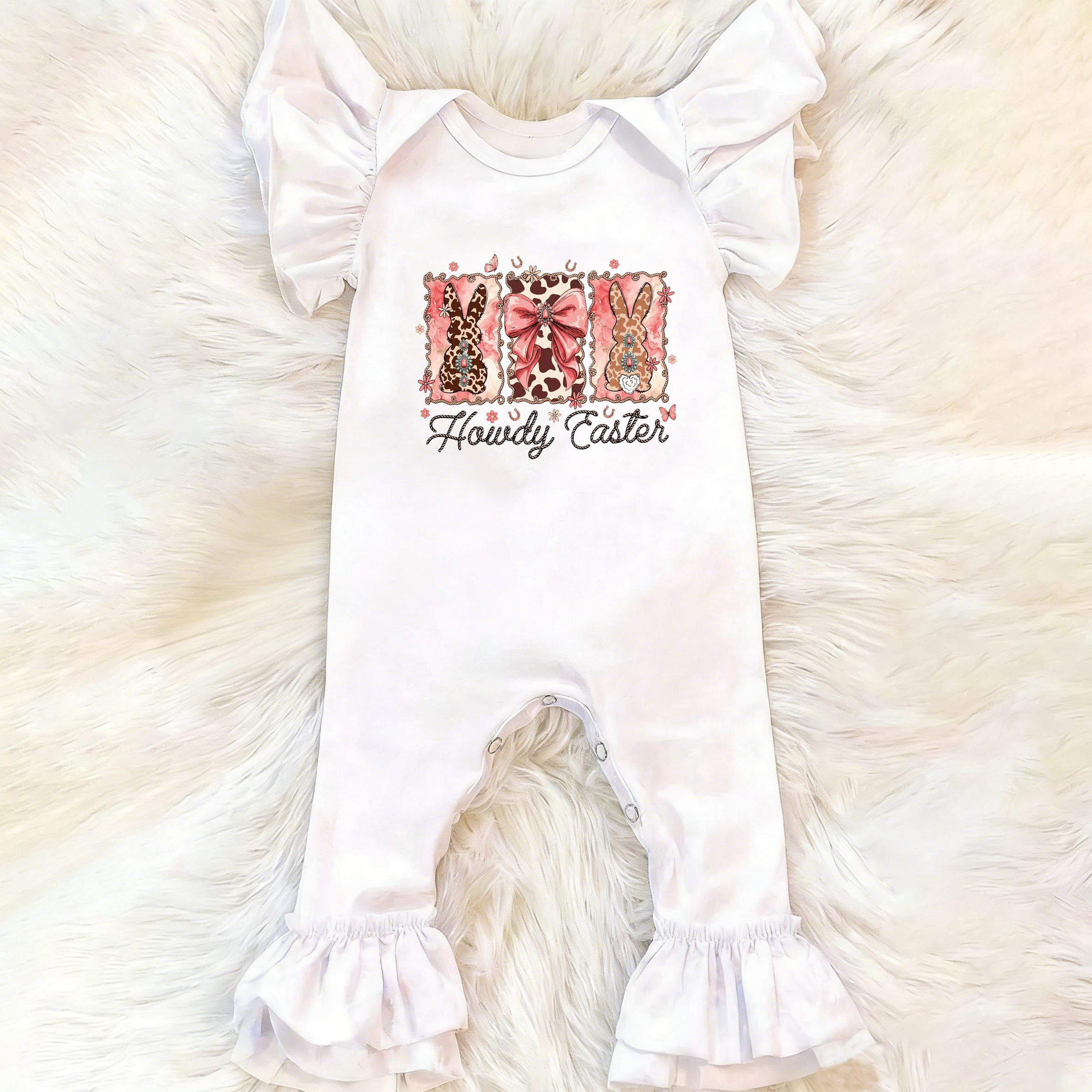 Baby Howdy Easter Jumpsuit 