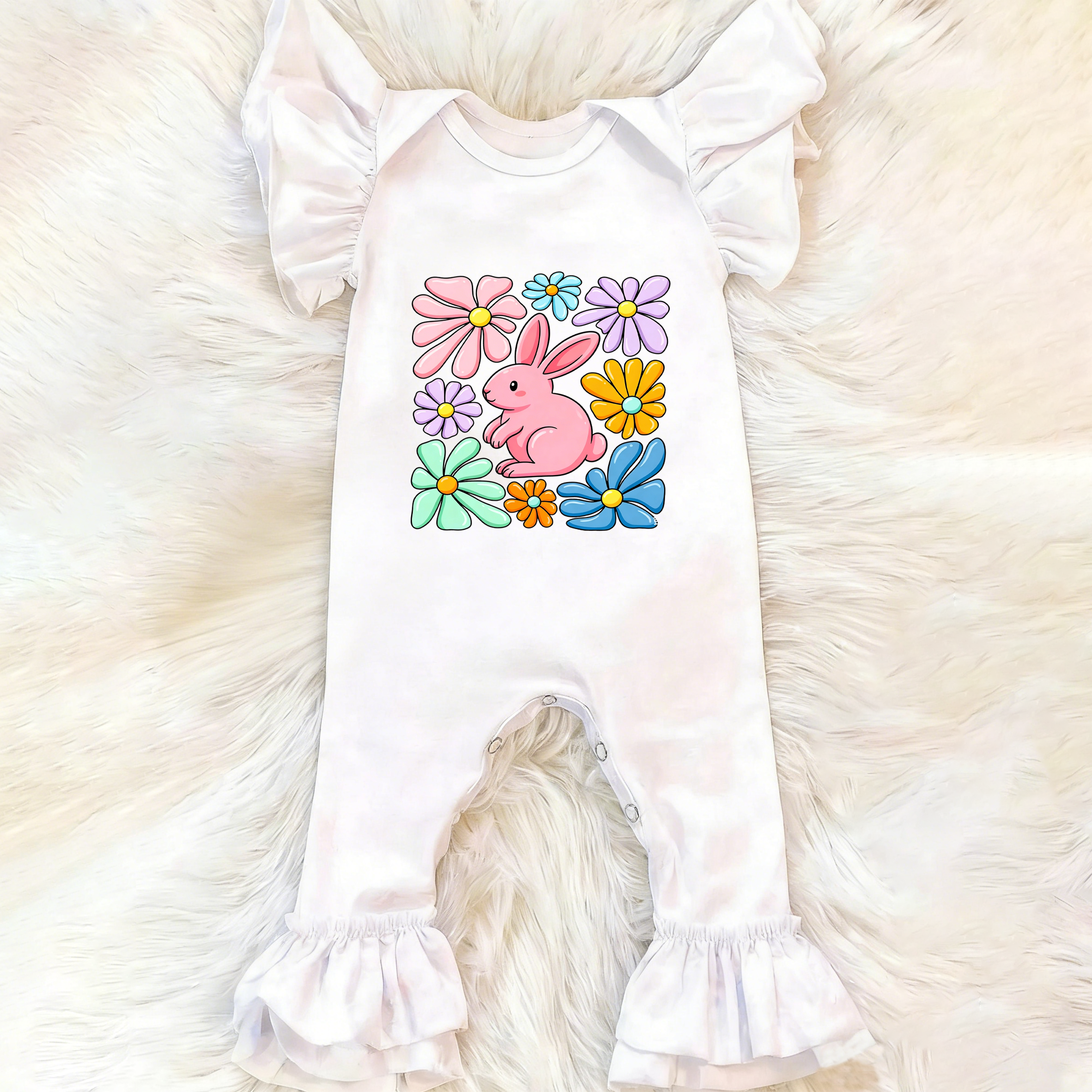 Baby Bunny Flower Jumpsuit 